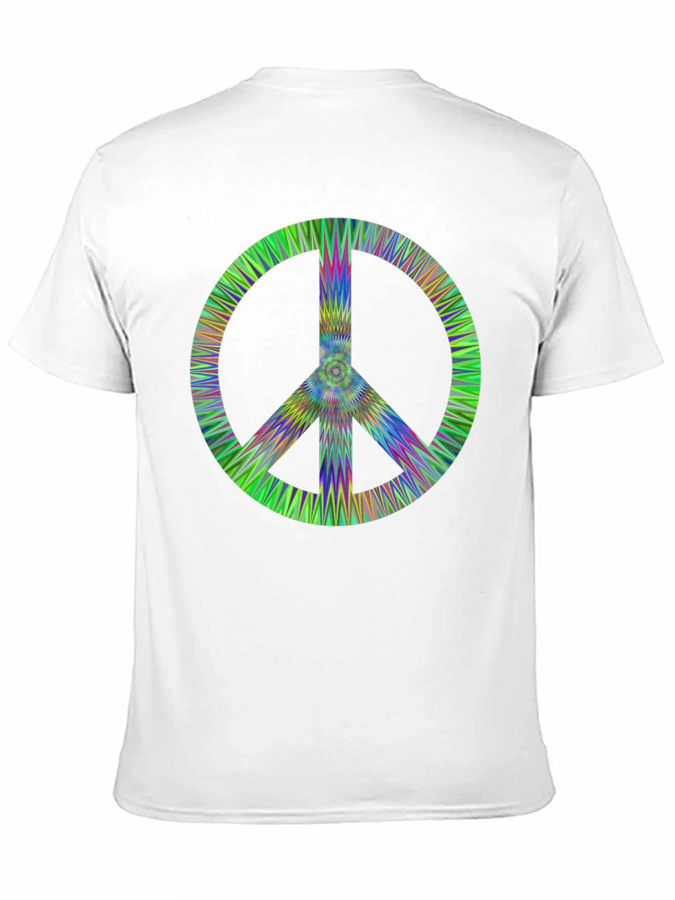 Retro Peace Sign Black T-Shirt
