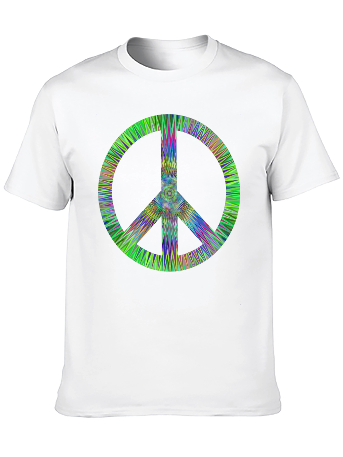 Retro Peace Sign Black T-Shirt