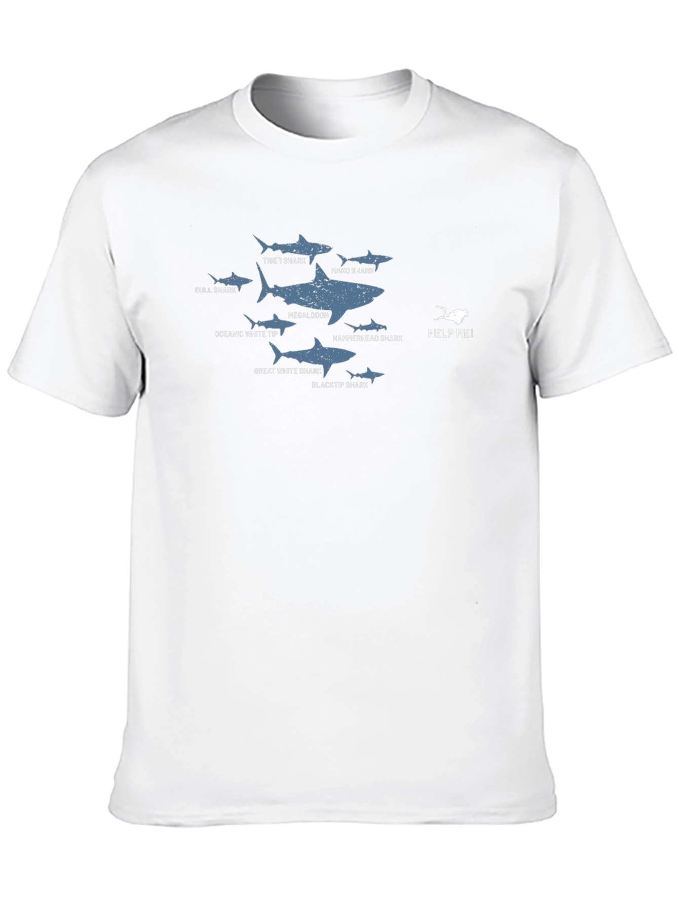 Shark Species Graphic T-Shirt