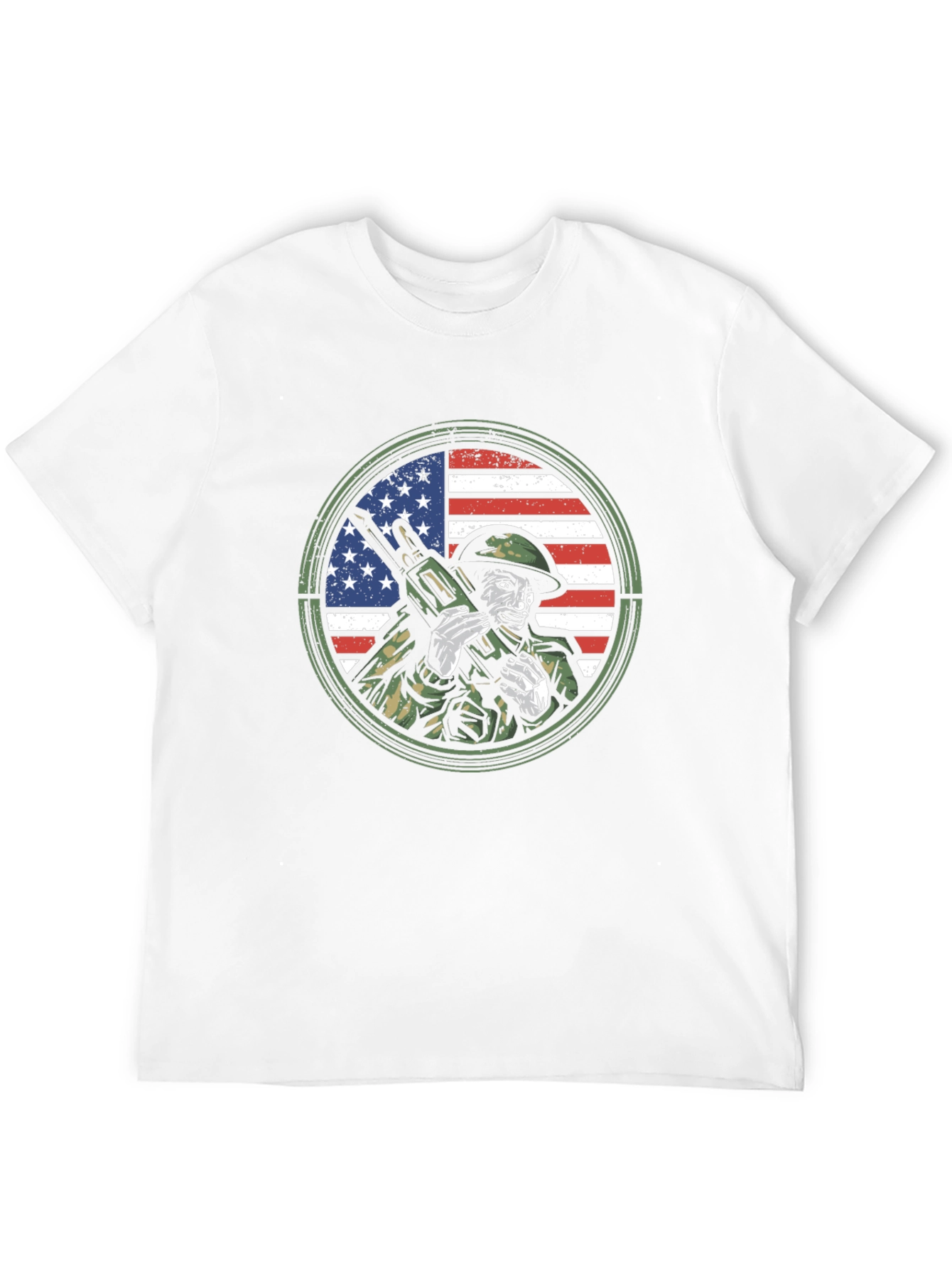American Soldier Graphic Print Tee