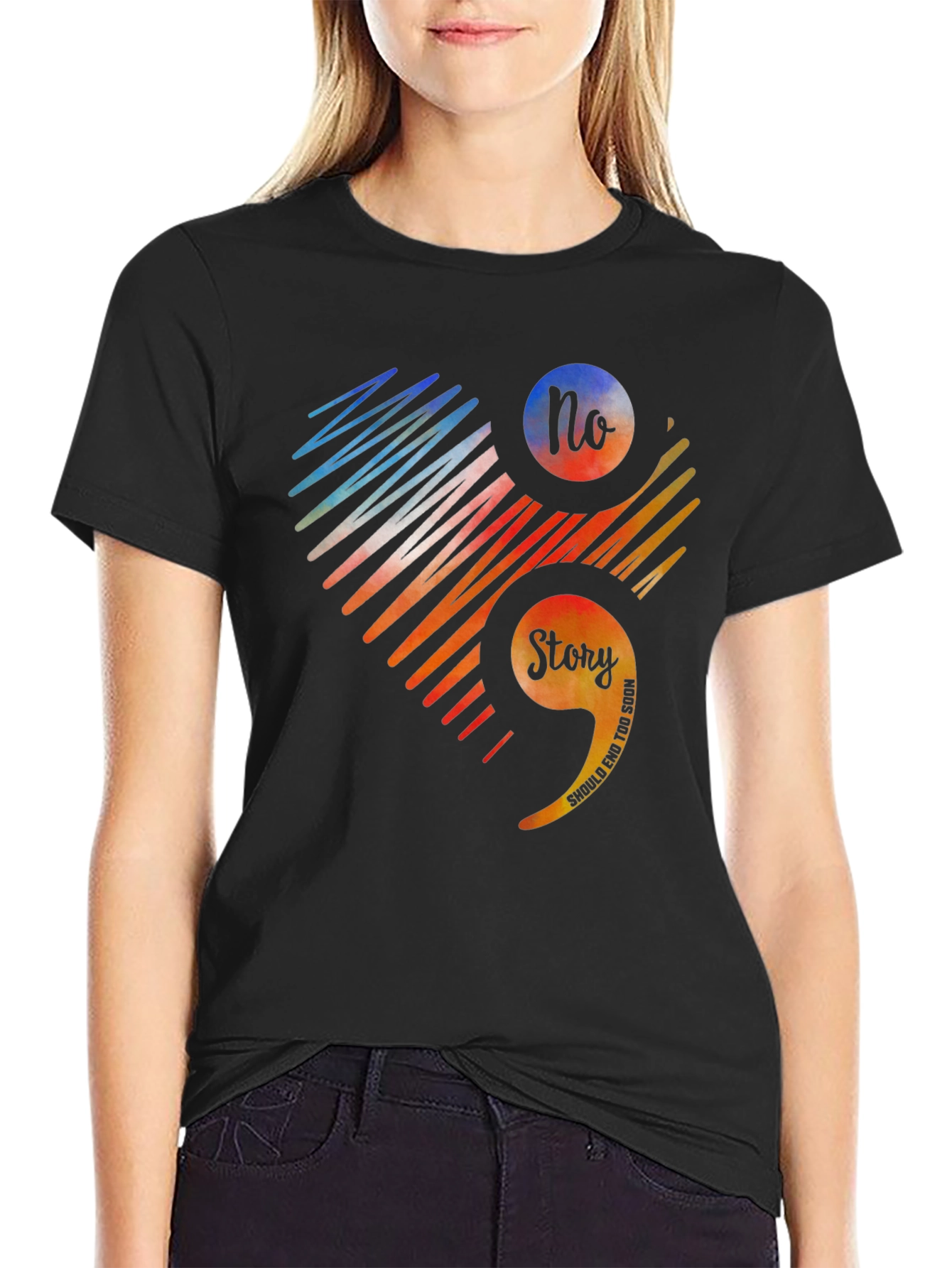 Semicolon Mental Health Awareness Graphic Tee