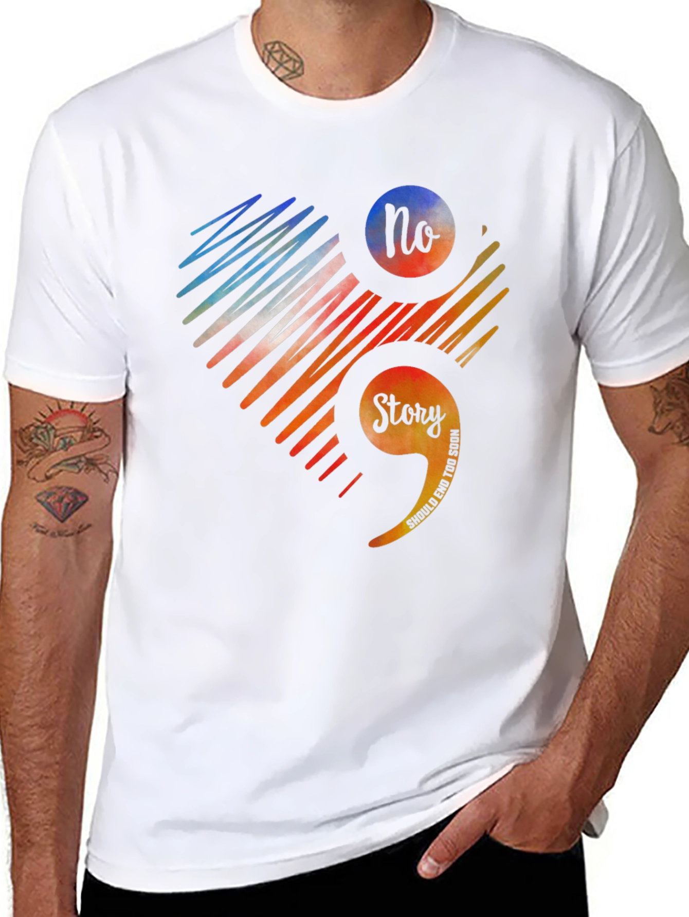 Semicolon Mental Health Awareness Graphic Tee