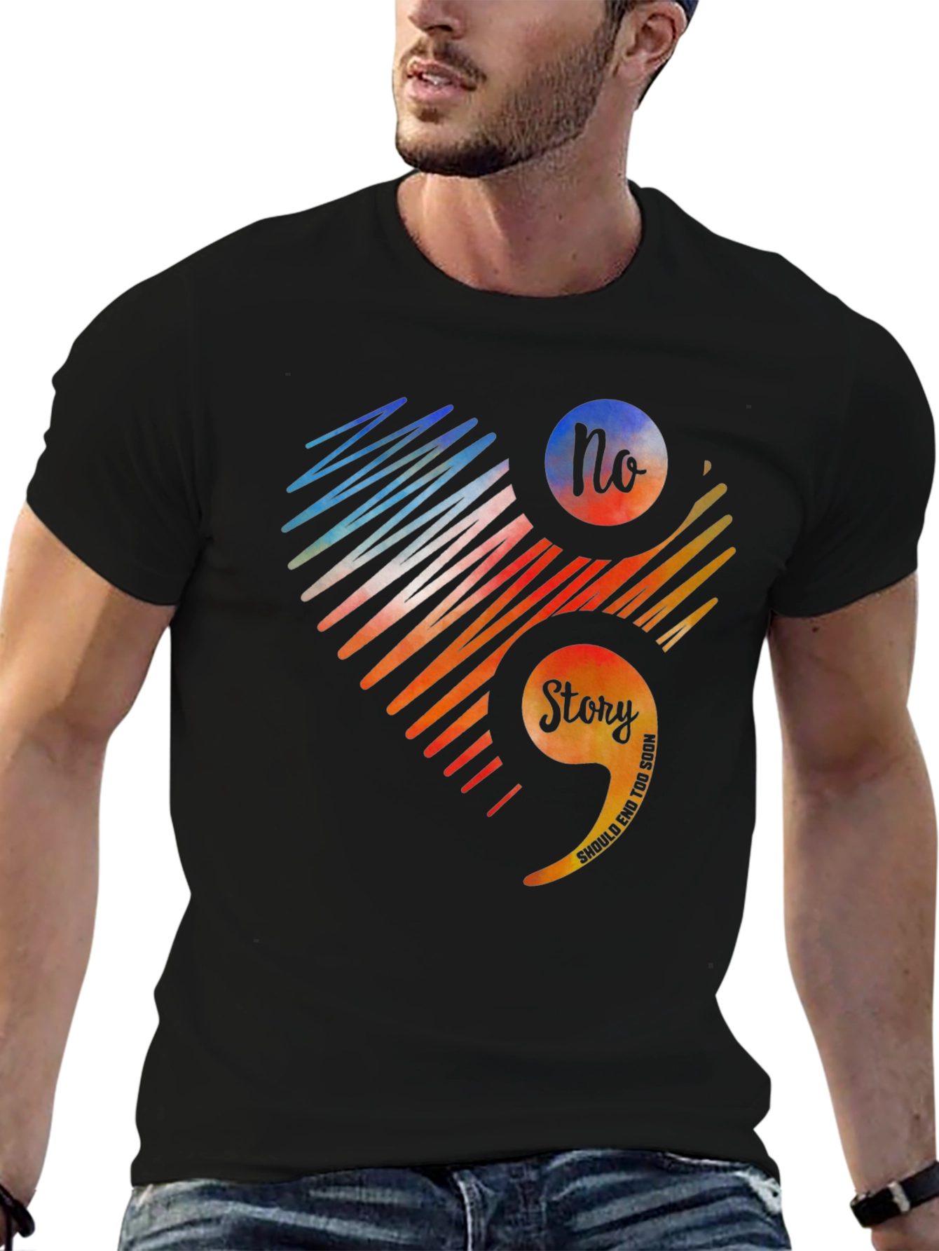 Semicolon Mental Health Awareness Graphic Tee