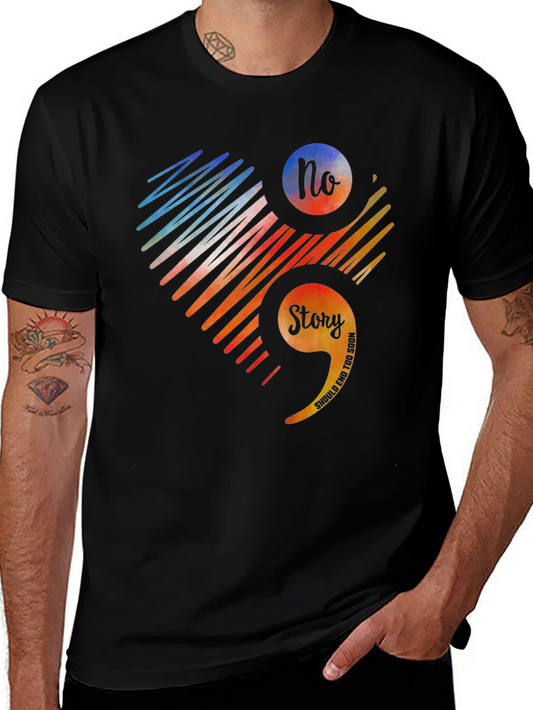 Semicolon Mental Health Awareness Graphic Tee
