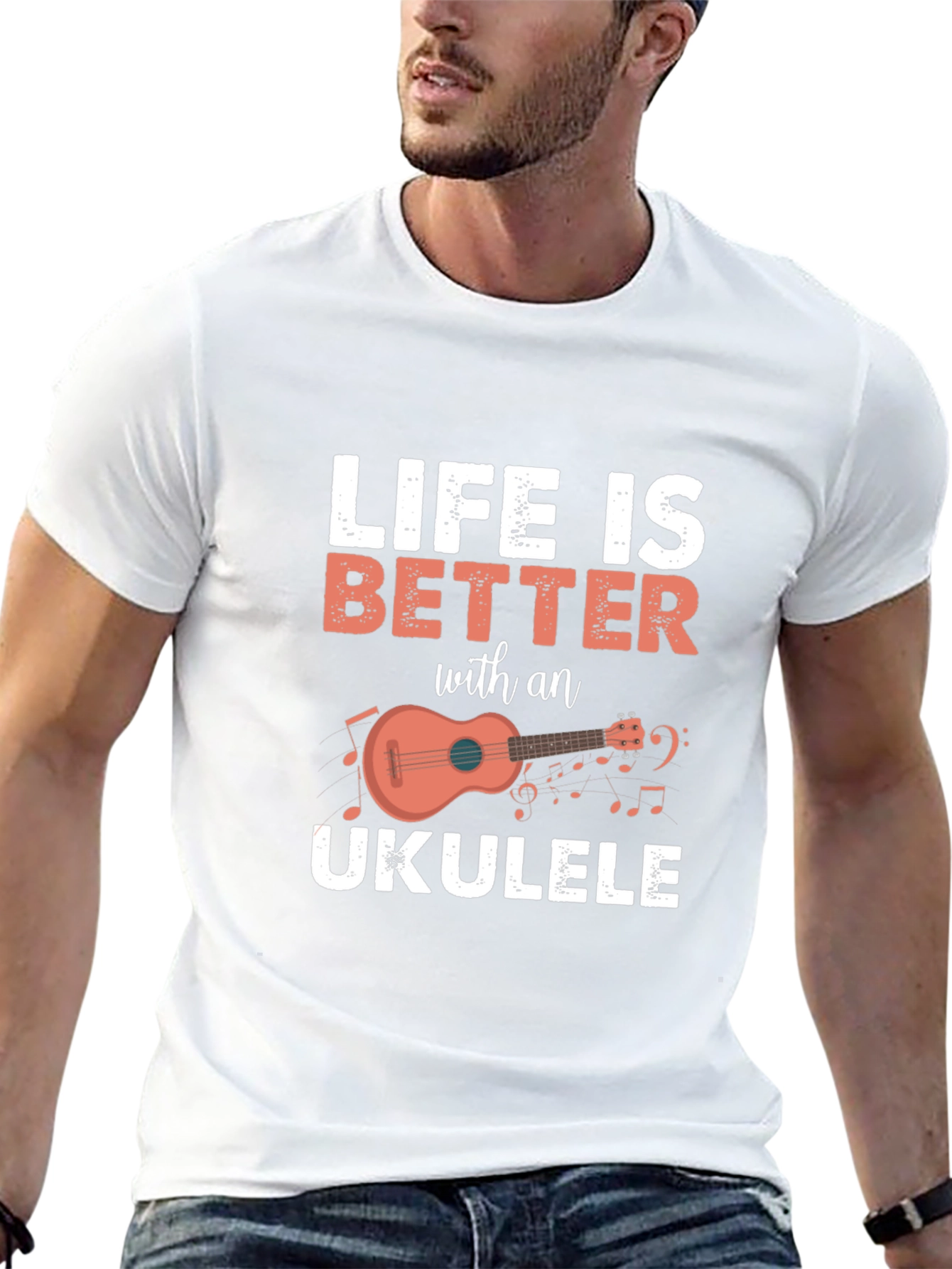 Life is Better with an Ukulele Graphic T-Shirt