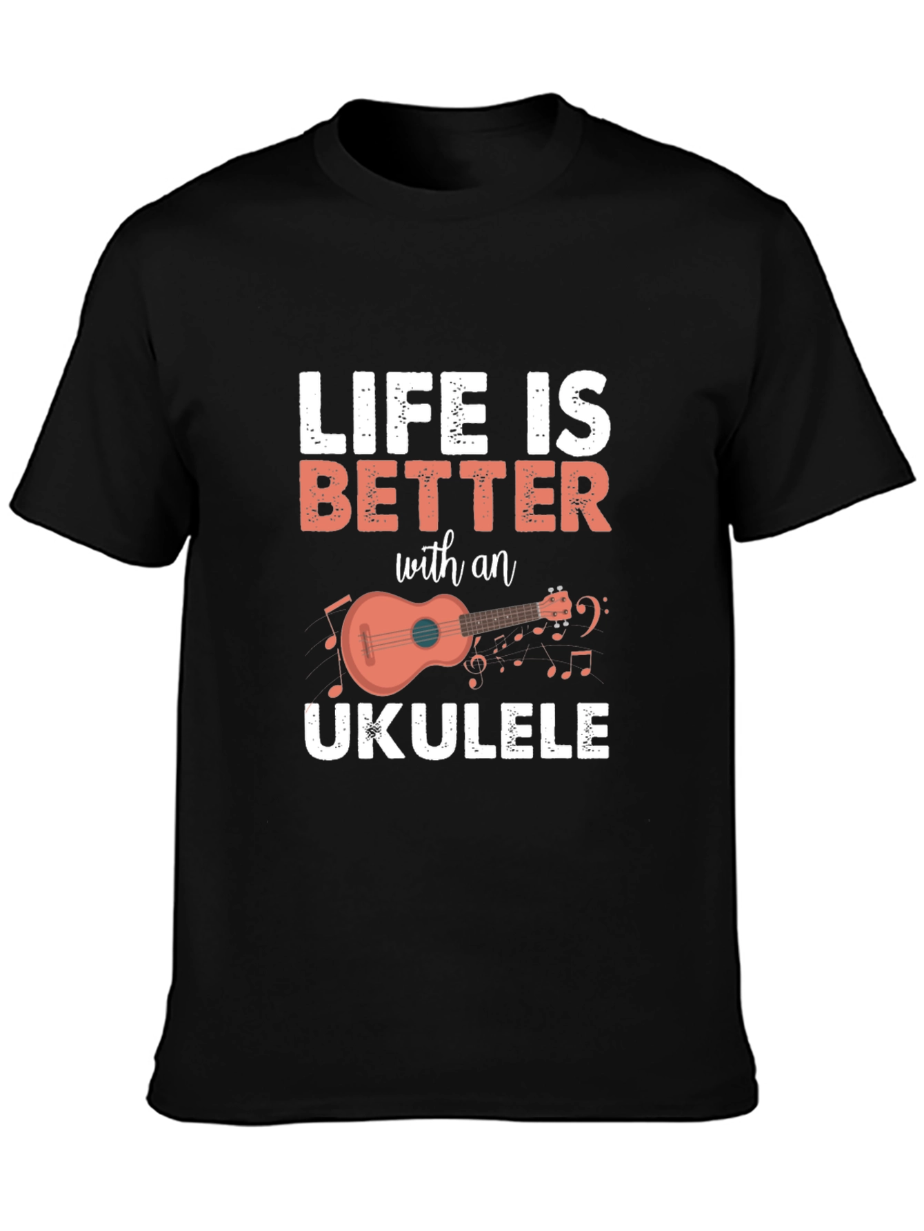 Life is Better with an Ukulele Graphic T-Shirt
