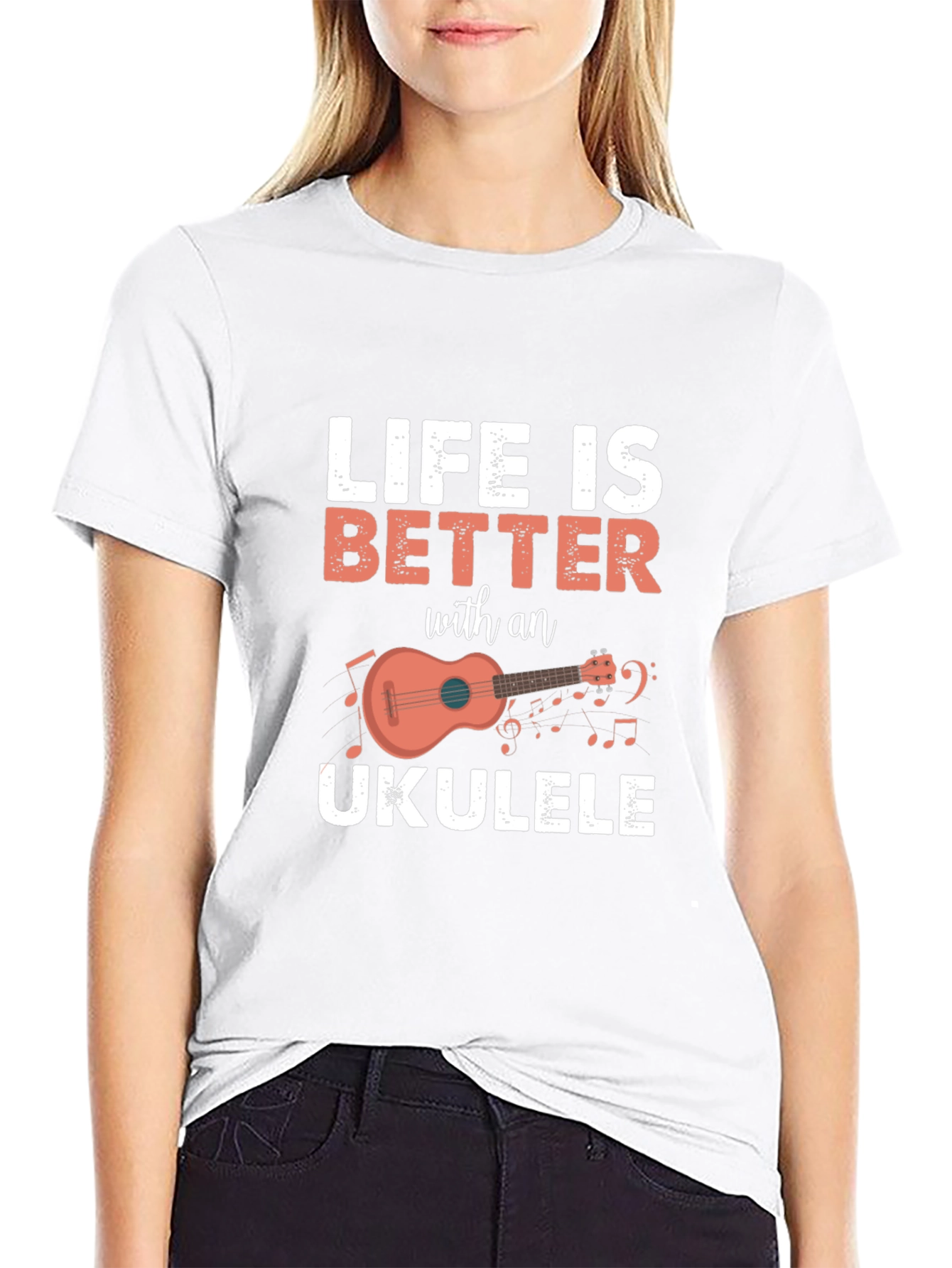 Life is Better with an Ukulele Graphic T-Shirt