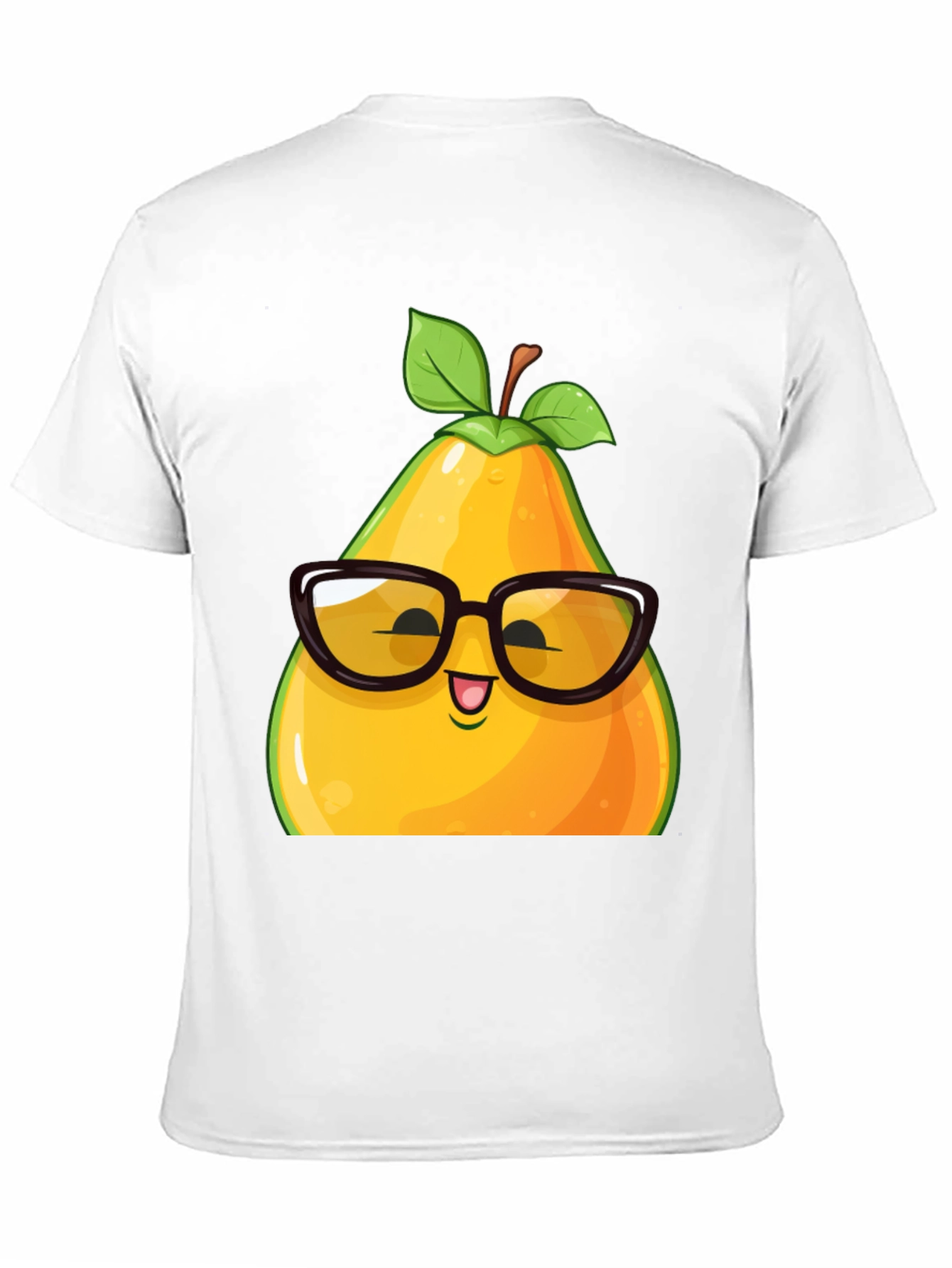 Funny Pear with Glasses Graphic T-Shirt