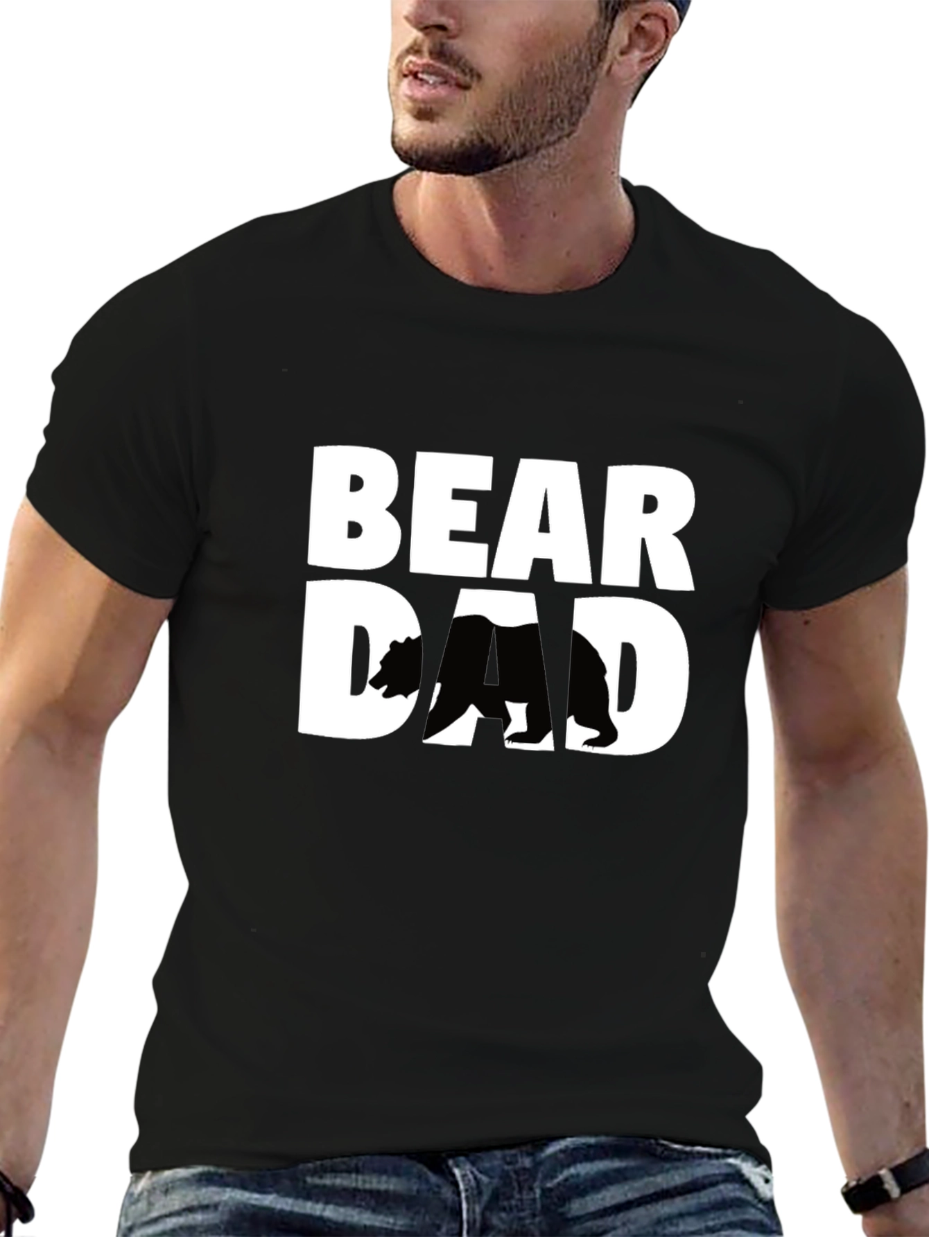 Bear Dad Graphic T-Shirt - Fathers Day Gift