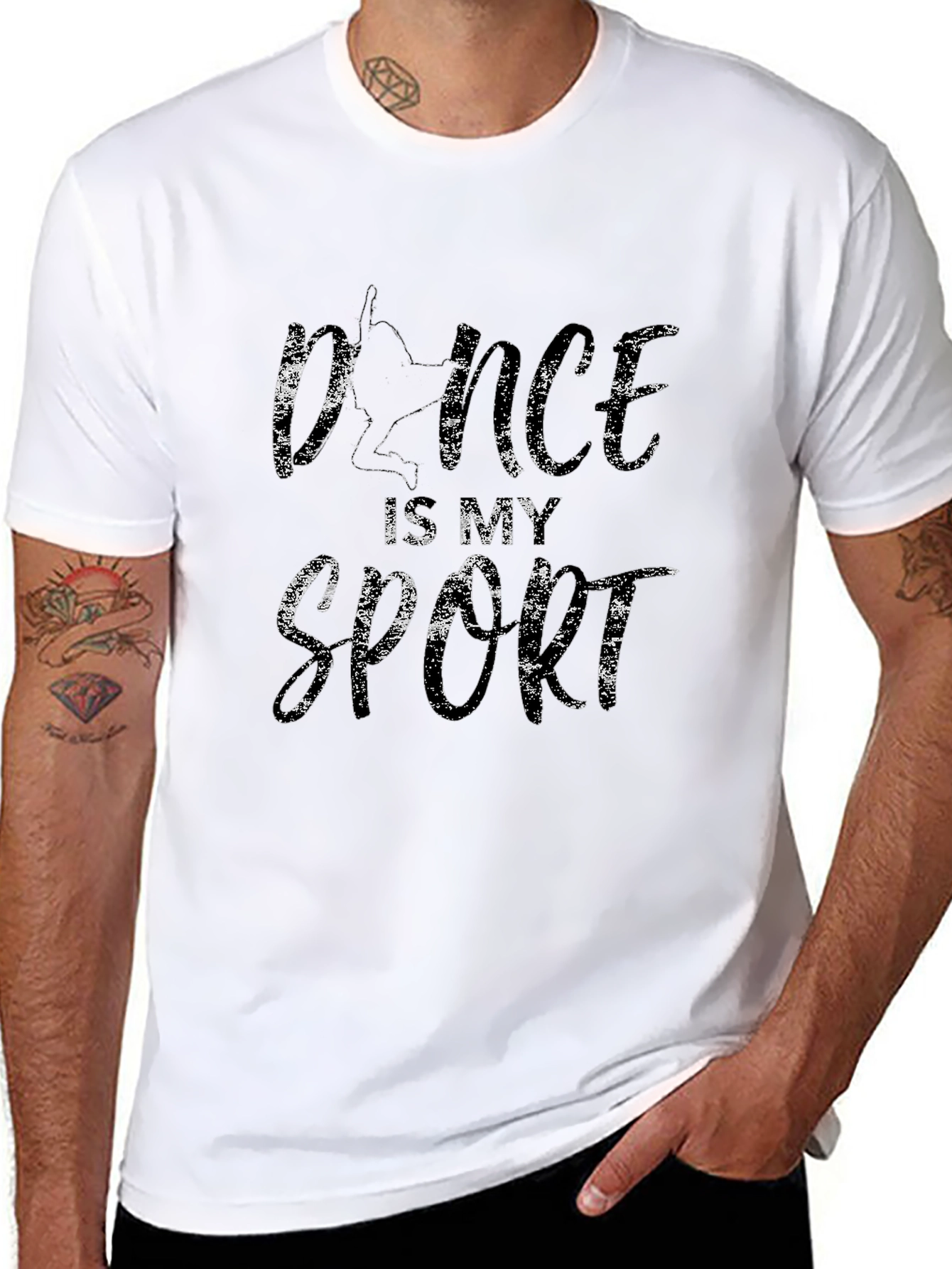 Dance is My Sport Mens Black T-Shirt