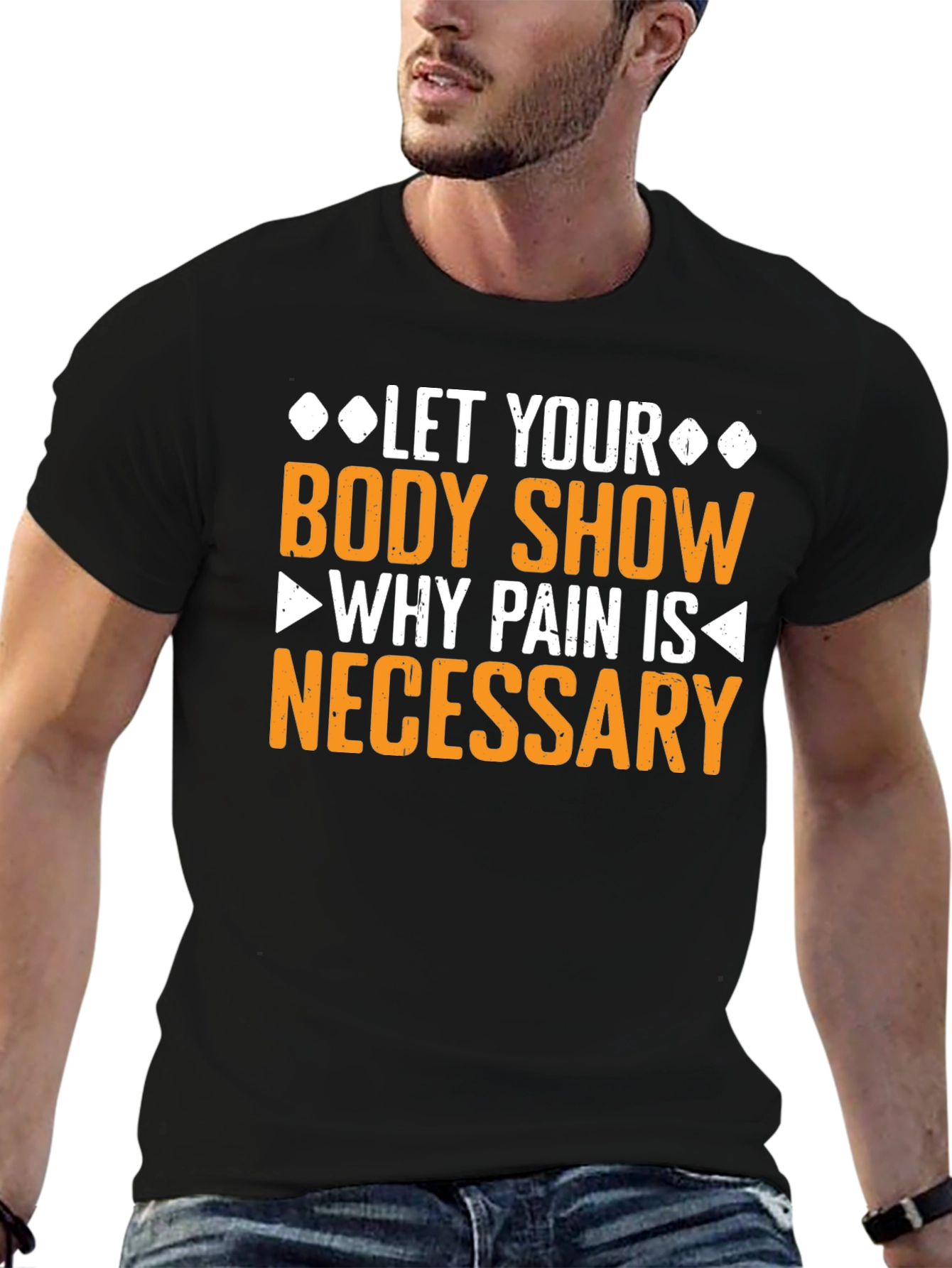 Motivational Fitness Graphic T-Shirt