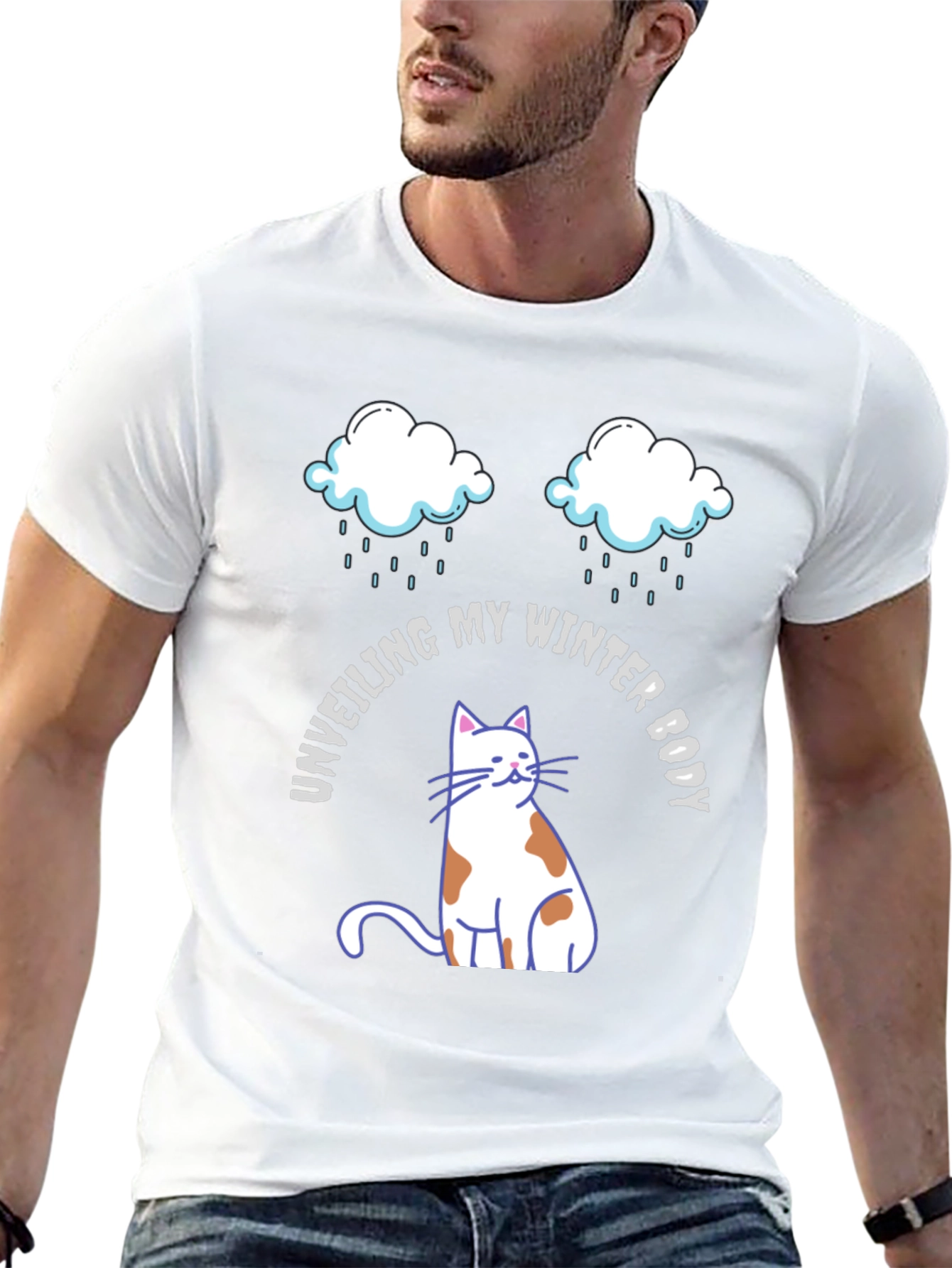 Unveiling Winter Body T-Shirt - Cat Graphic Tee