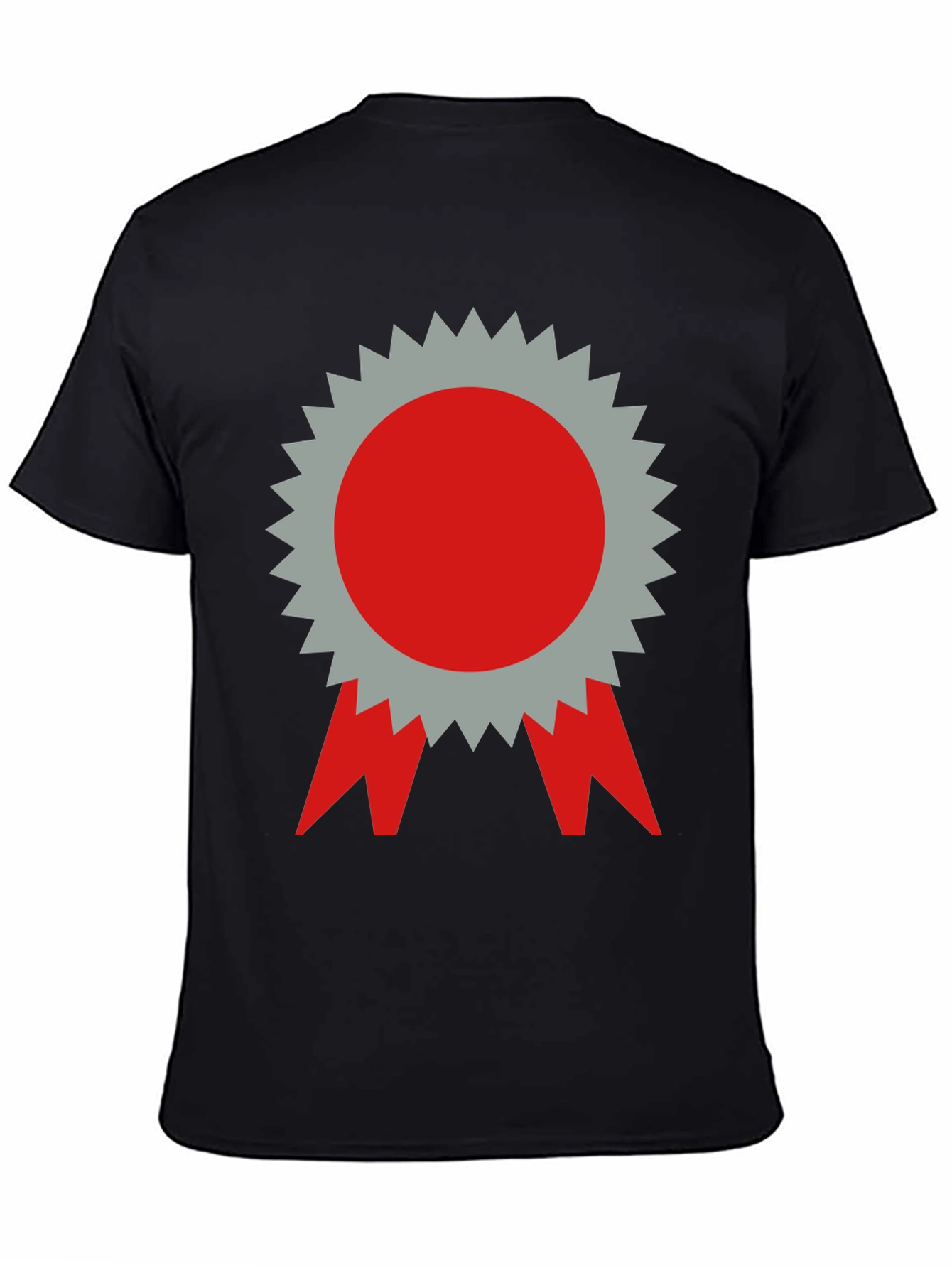 Graphic Tee - Red & Gray Award Ribbon Design