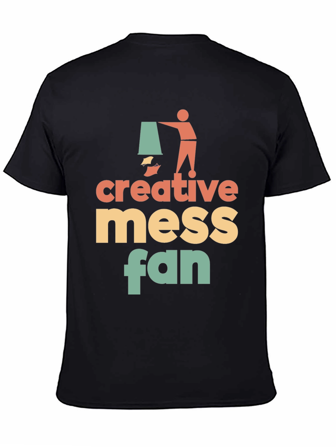 Creative Mess Fan Graphic T-Shirt - Stylish & Unique!
