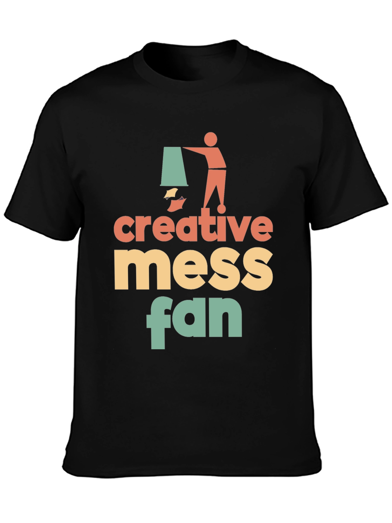 Creative Mess Fan Graphic T-Shirt - Stylish & Unique!