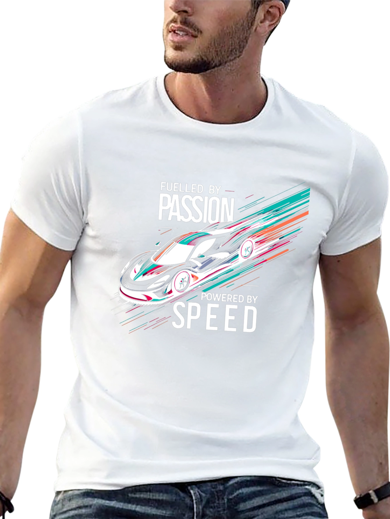 Fueled By Passion Car Graphic T-Shirt