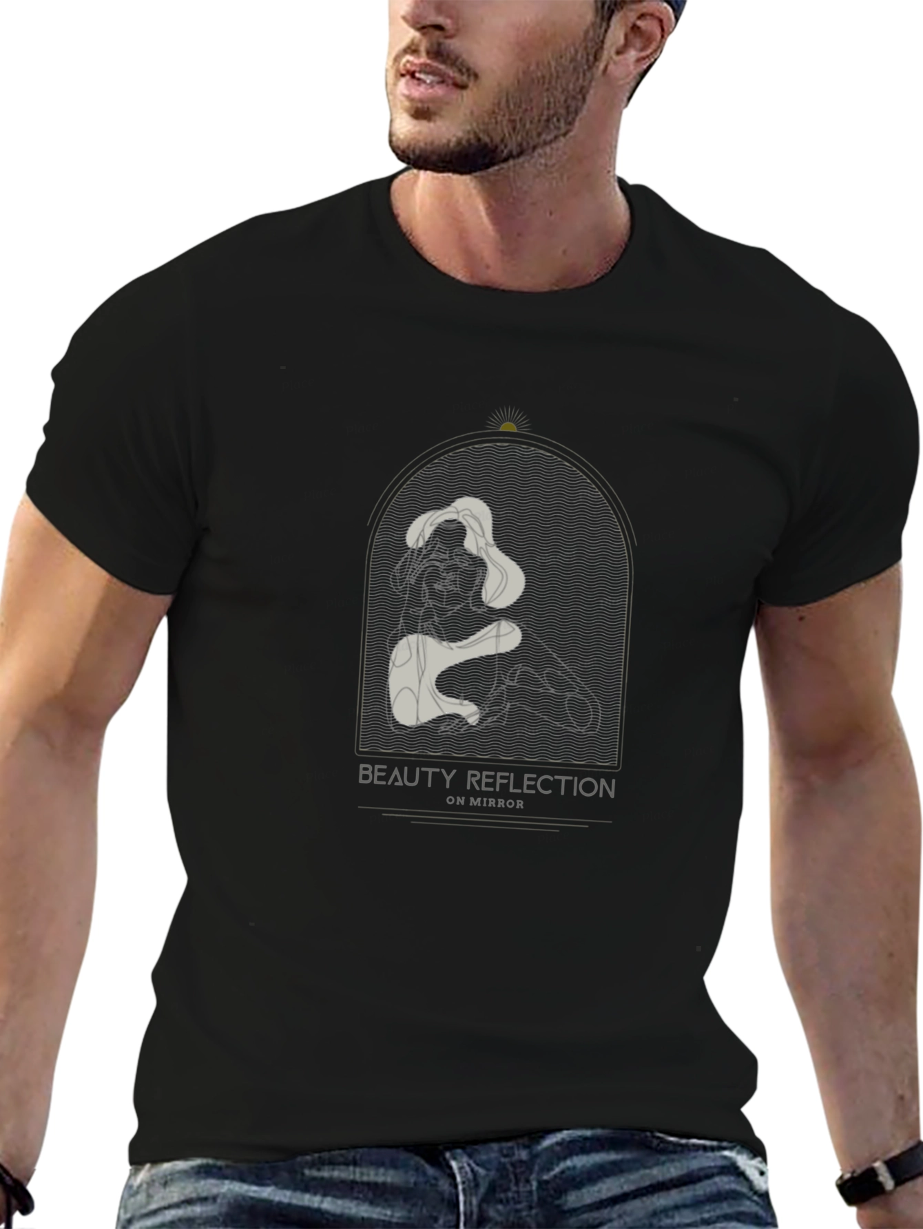 Abstract Beauty Reflection Graphic Tee