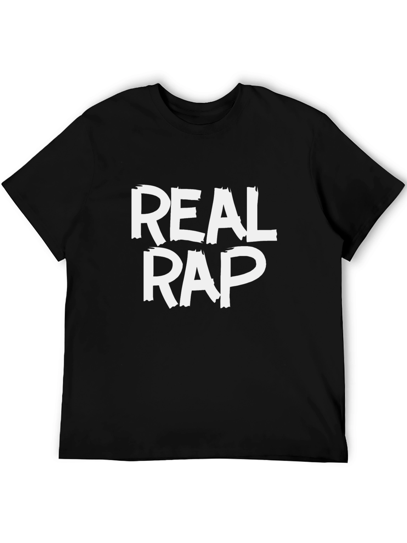 Real Rap Graphic Tee - Mens Black T-Shirt