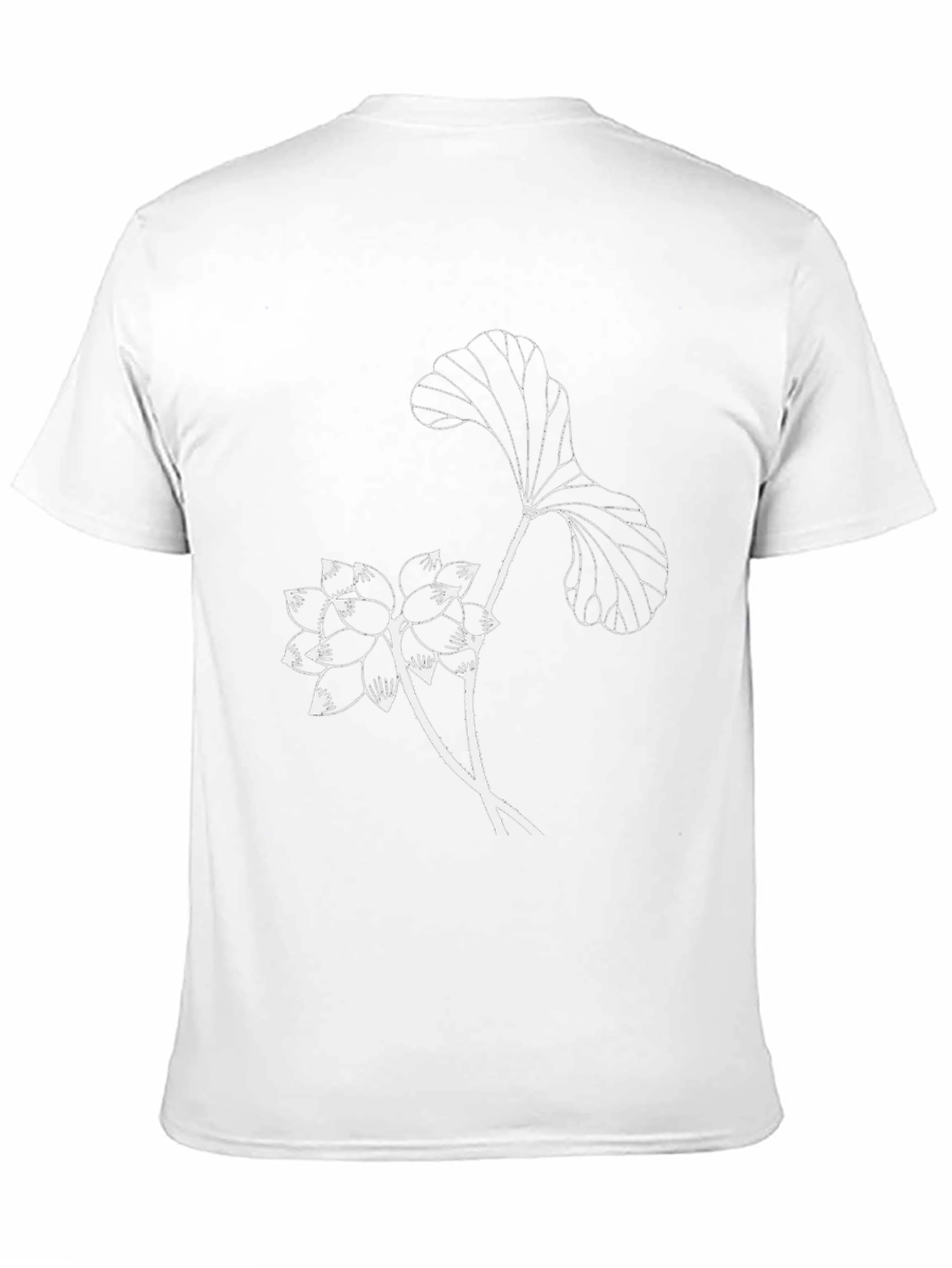 Black Lotus Flower Graphic Tee