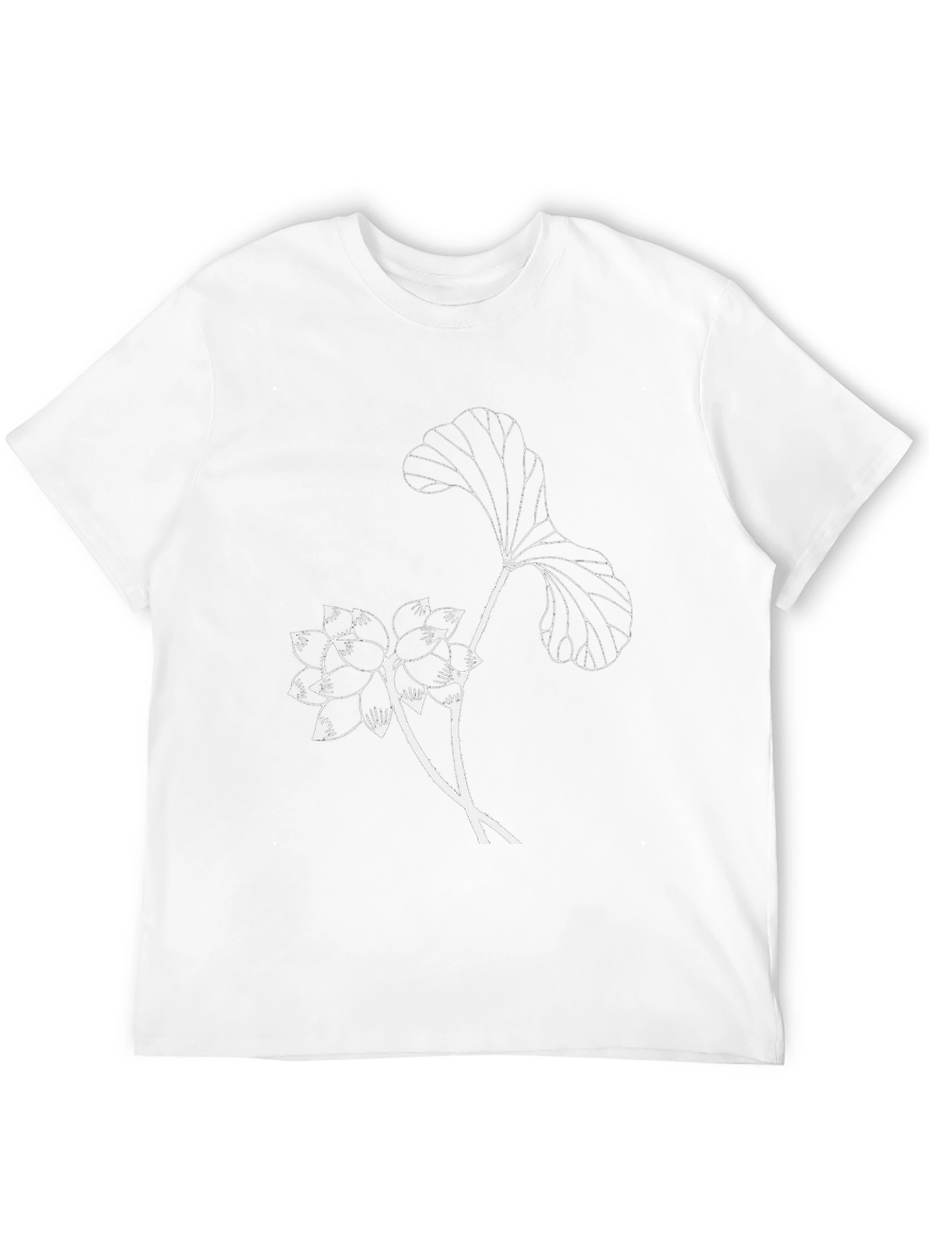 Black Lotus Flower Graphic Tee