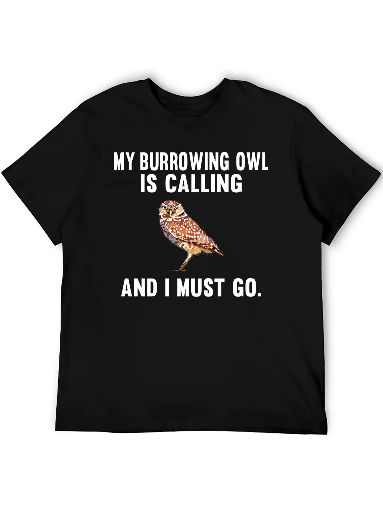 Burrowing Owl Calling Graphic T-Shirt