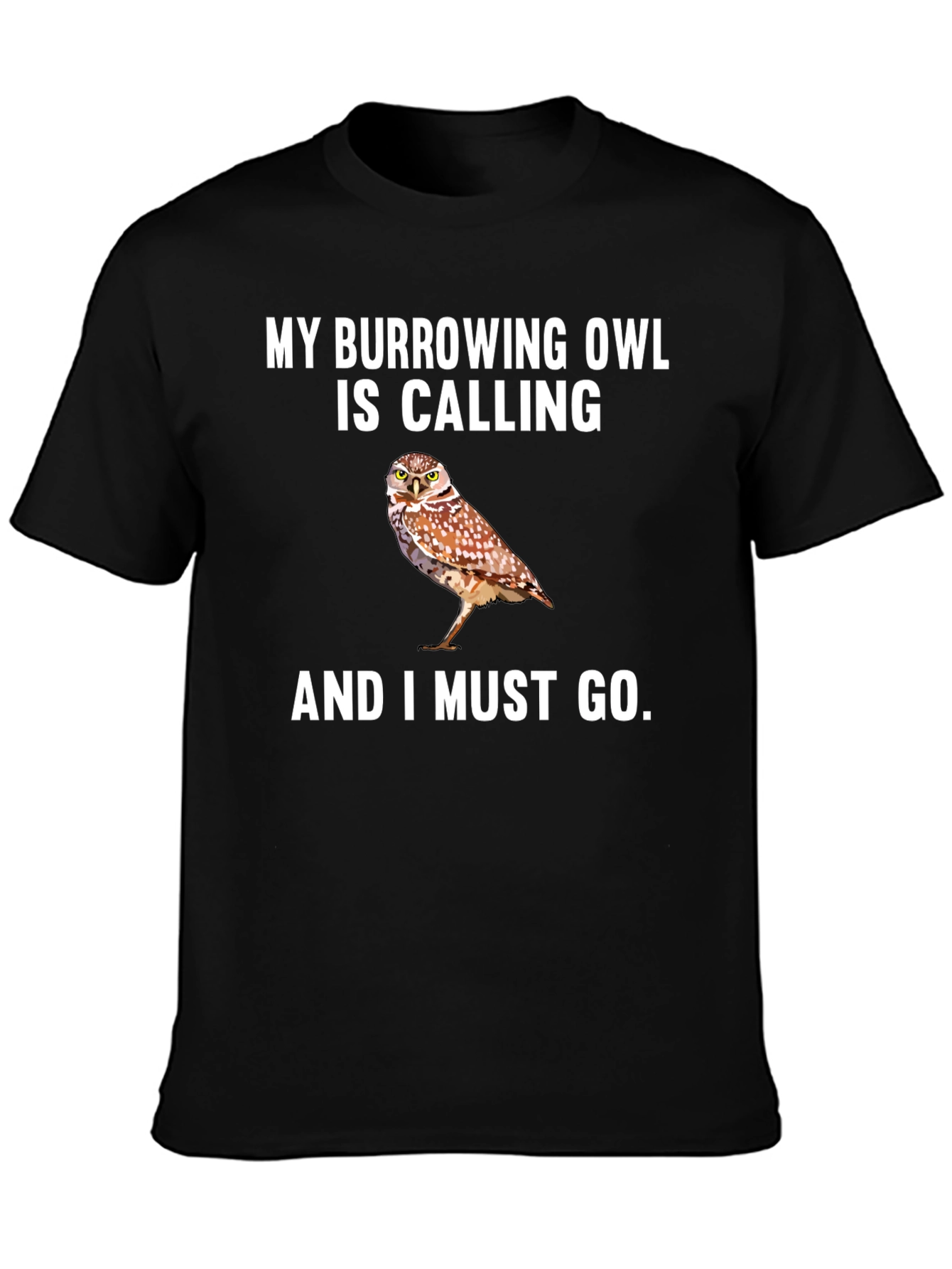 Burrowing Owl Calling Graphic T-Shirt