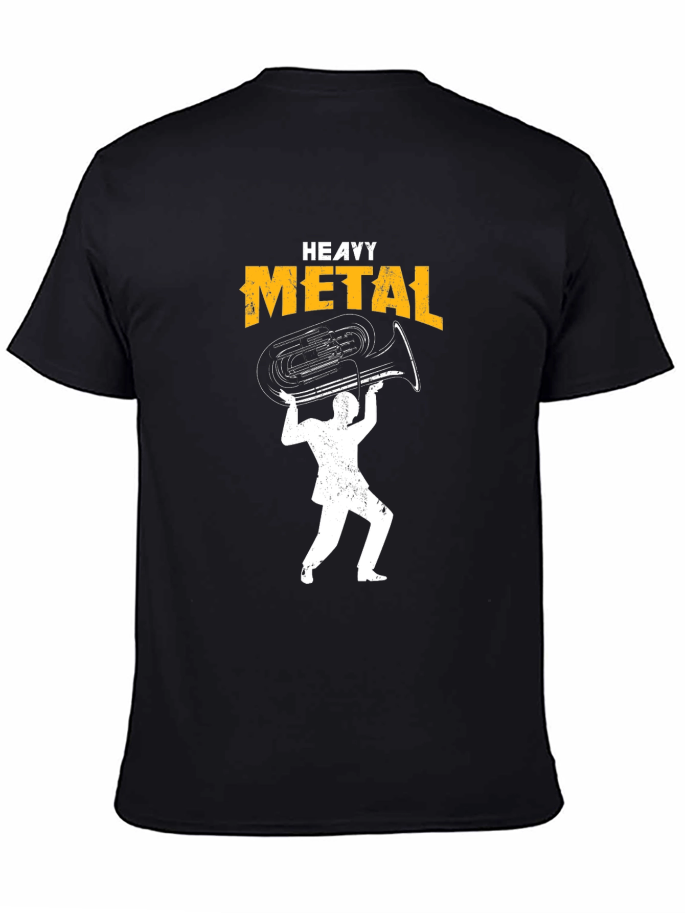 Heavy Metal Tuba Black Graphic Tee