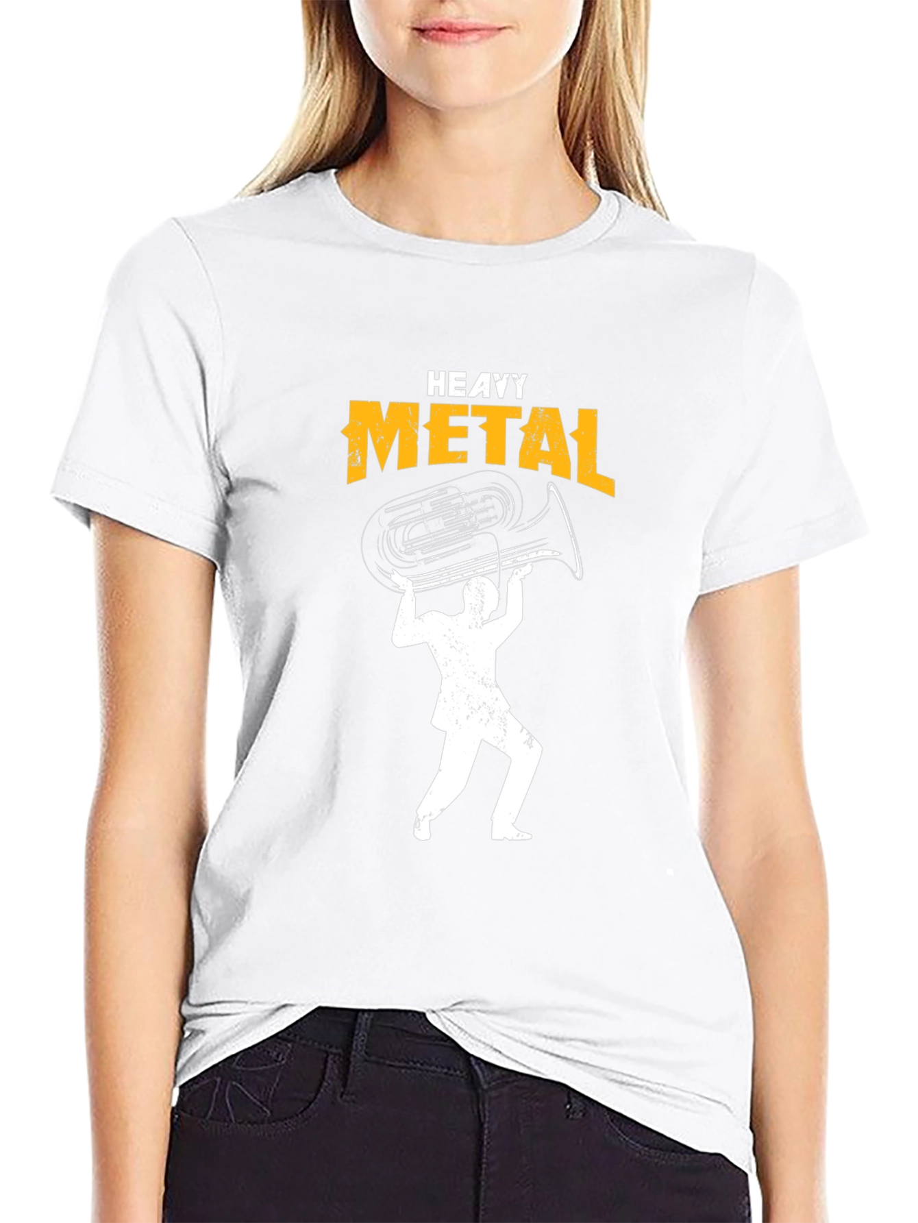 Heavy Metal Tuba Black Graphic Tee