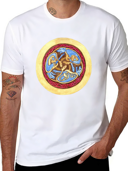Celtic Hound Circle Black T-Shirt