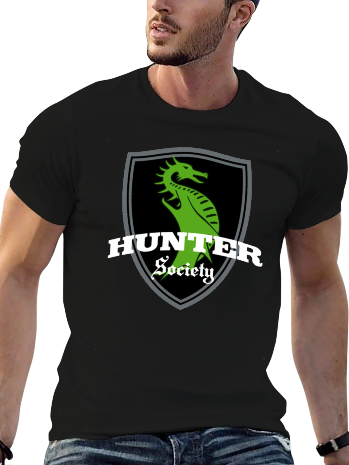 Hunter Society Dragon Graphic Black T-Shirt