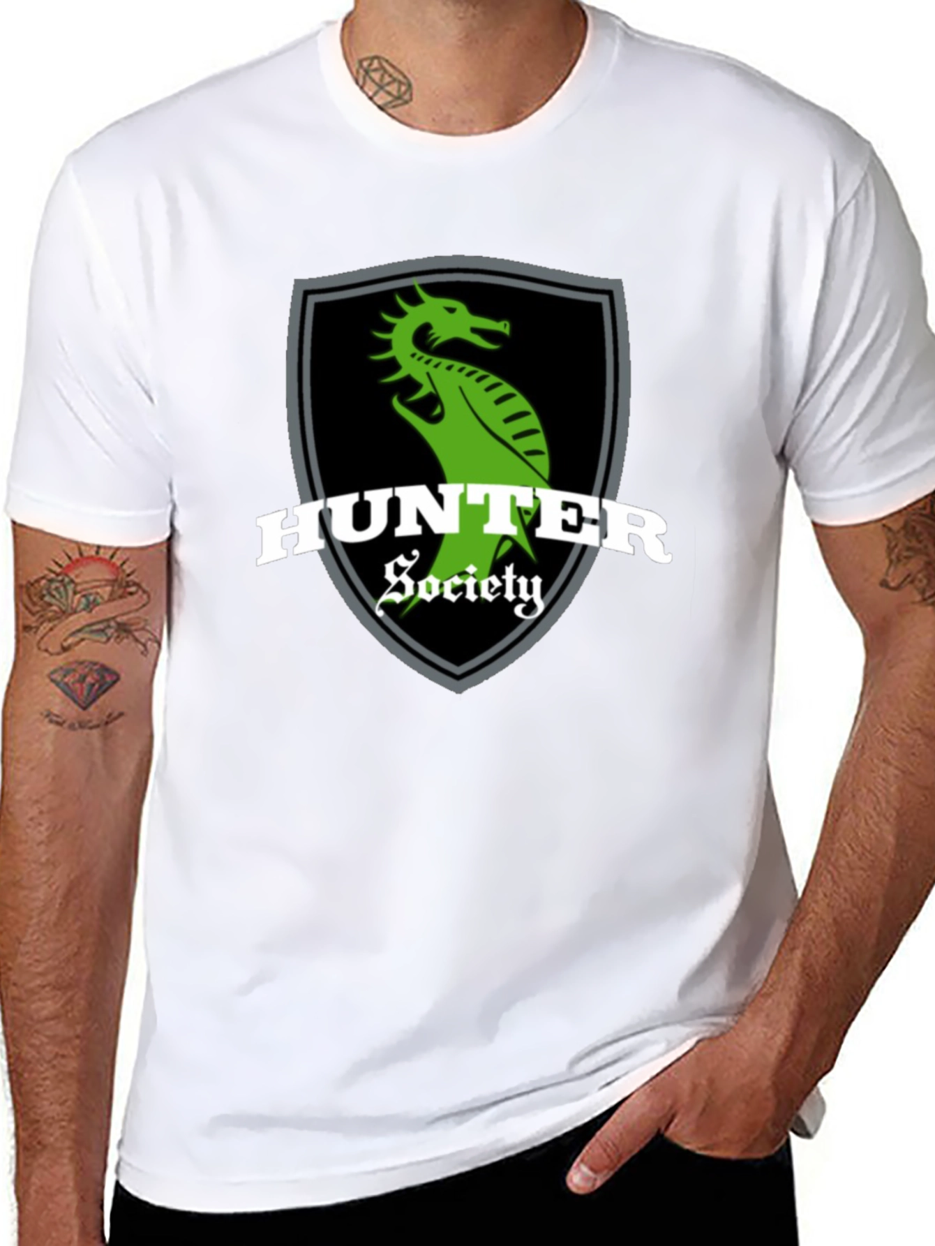 Hunter Society Dragon Graphic Black T-Shirt