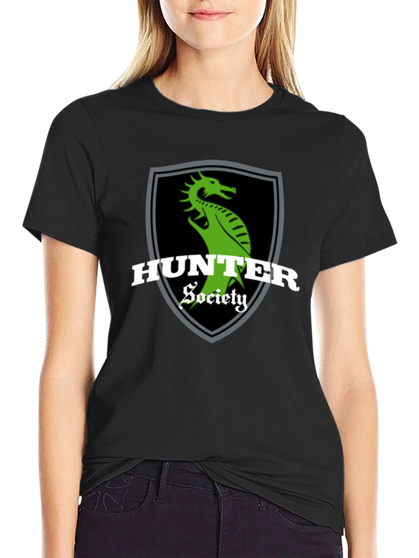 Hunter Society Dragon Graphic Black T-Shirt