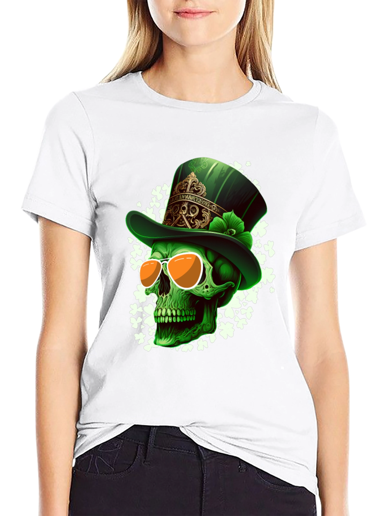 St. Patricks Day Skull T-Shirt