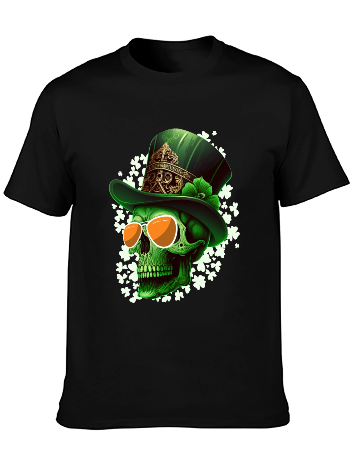 St. Patricks Day Skull T-Shirt