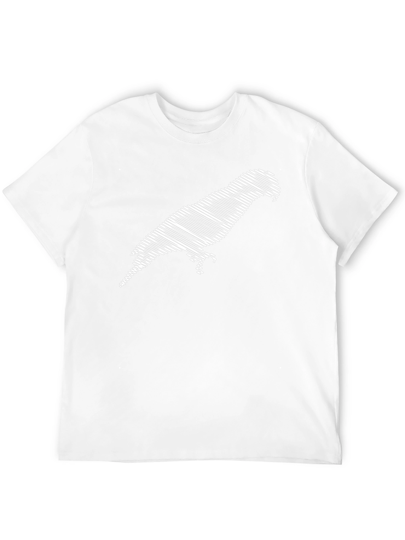 Stylish Parrot Graphic Tee - Black Cotton Comfort