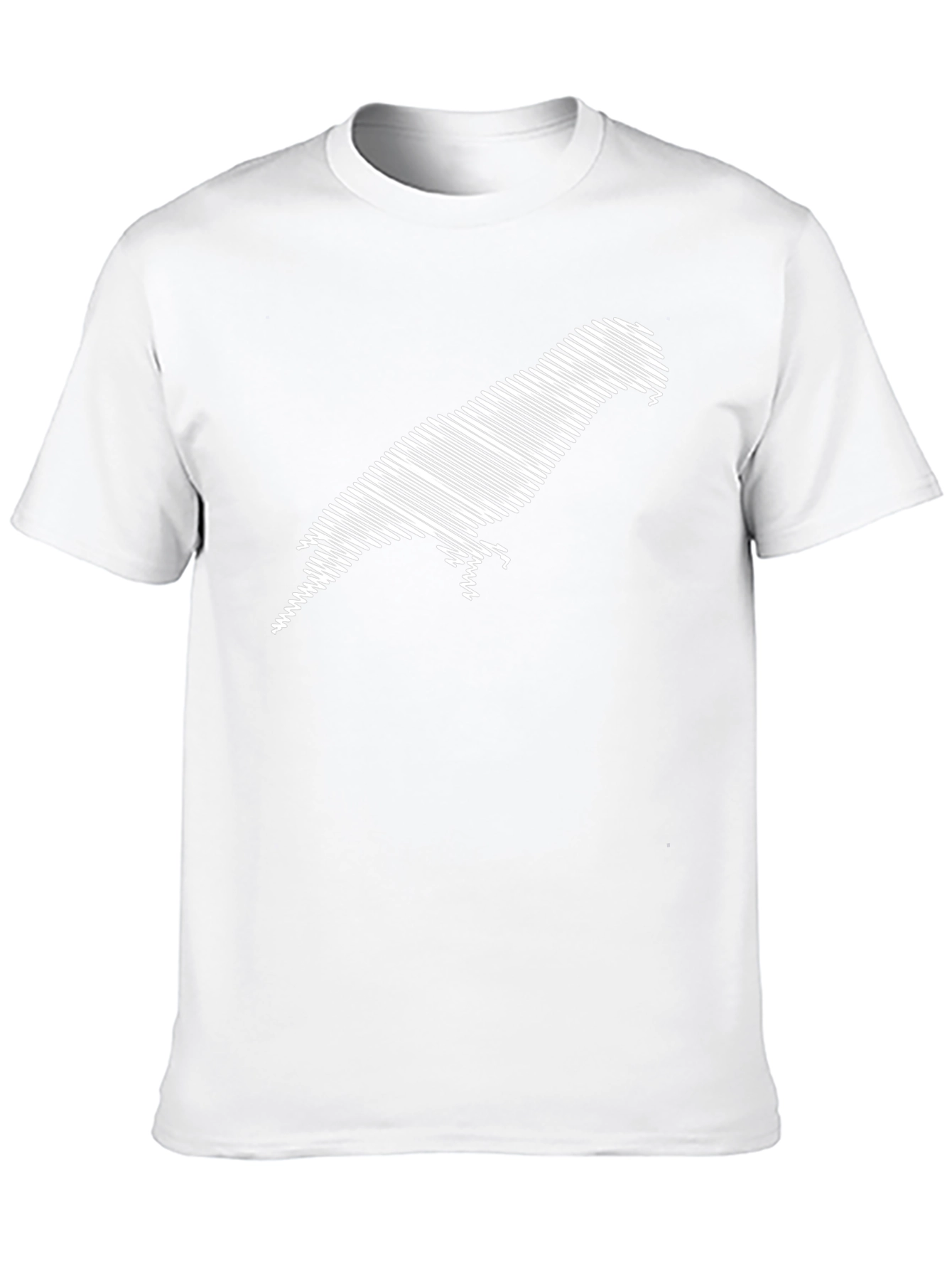 Stylish Parrot Graphic Tee - Black Cotton Comfort