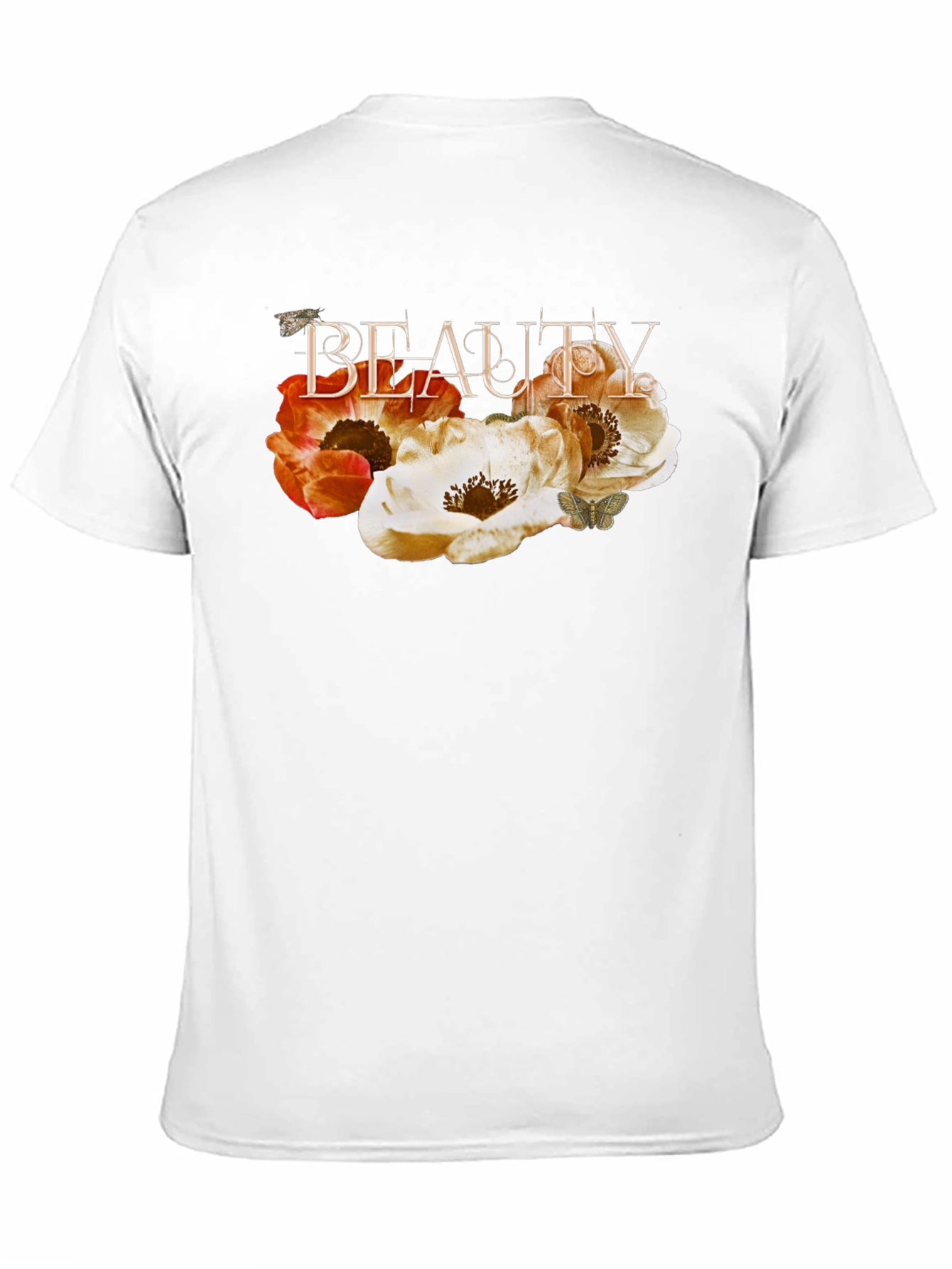 Floral Beauty Black T-Shirt