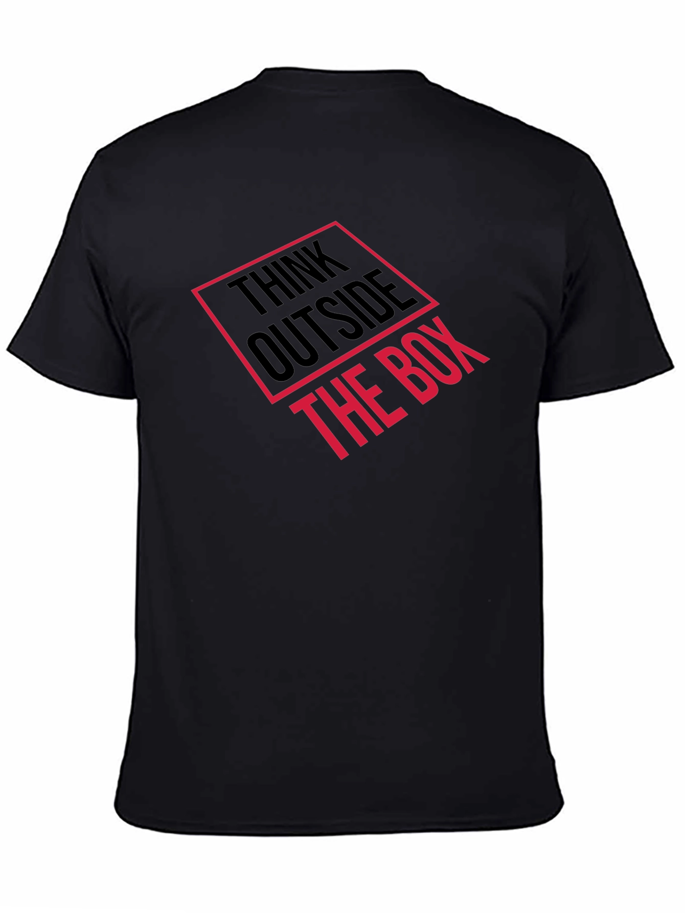 Think Outside the Box Graphic Tee - Black
