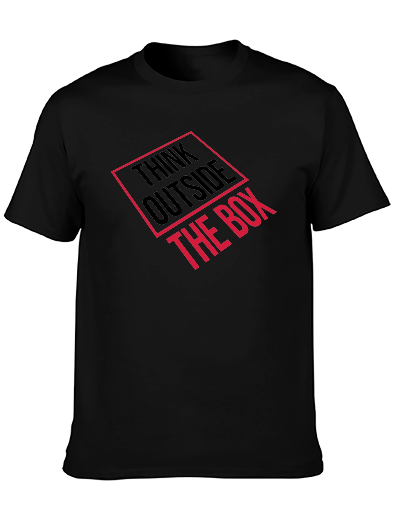 Think Outside the Box Graphic Tee - Black