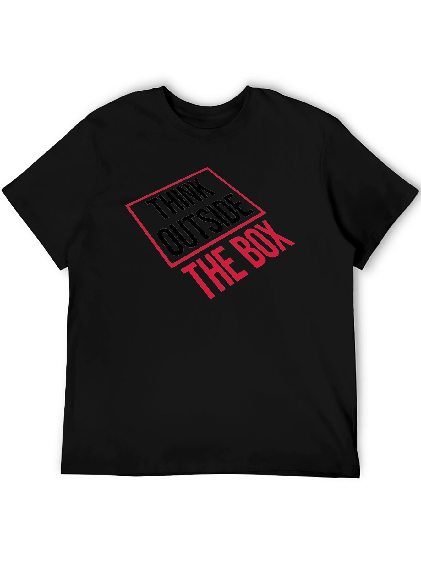 Think Outside the Box Graphic Tee - Black