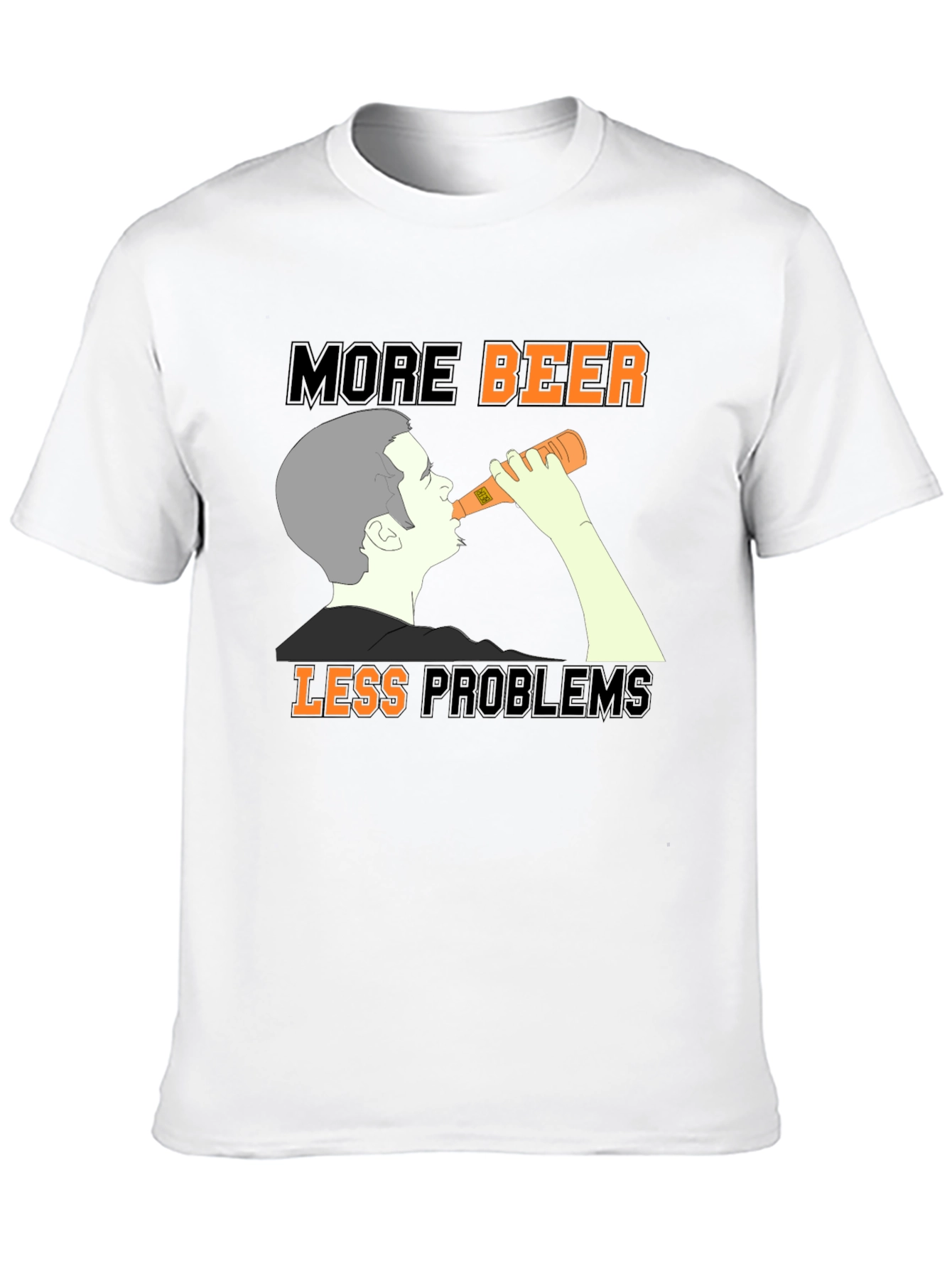 More Beer Less Problems Graphic Tee