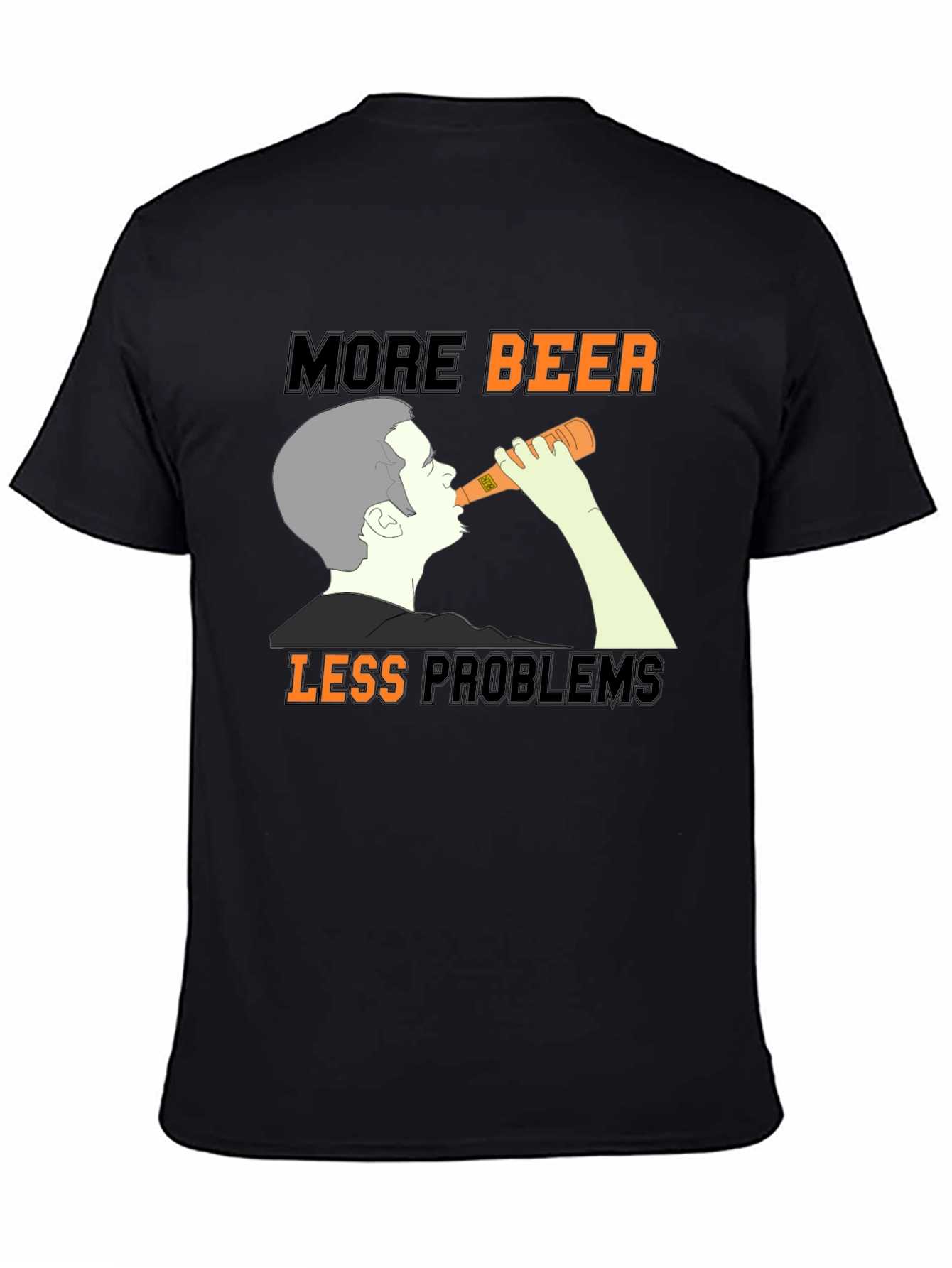 More Beer Less Problems Graphic Tee