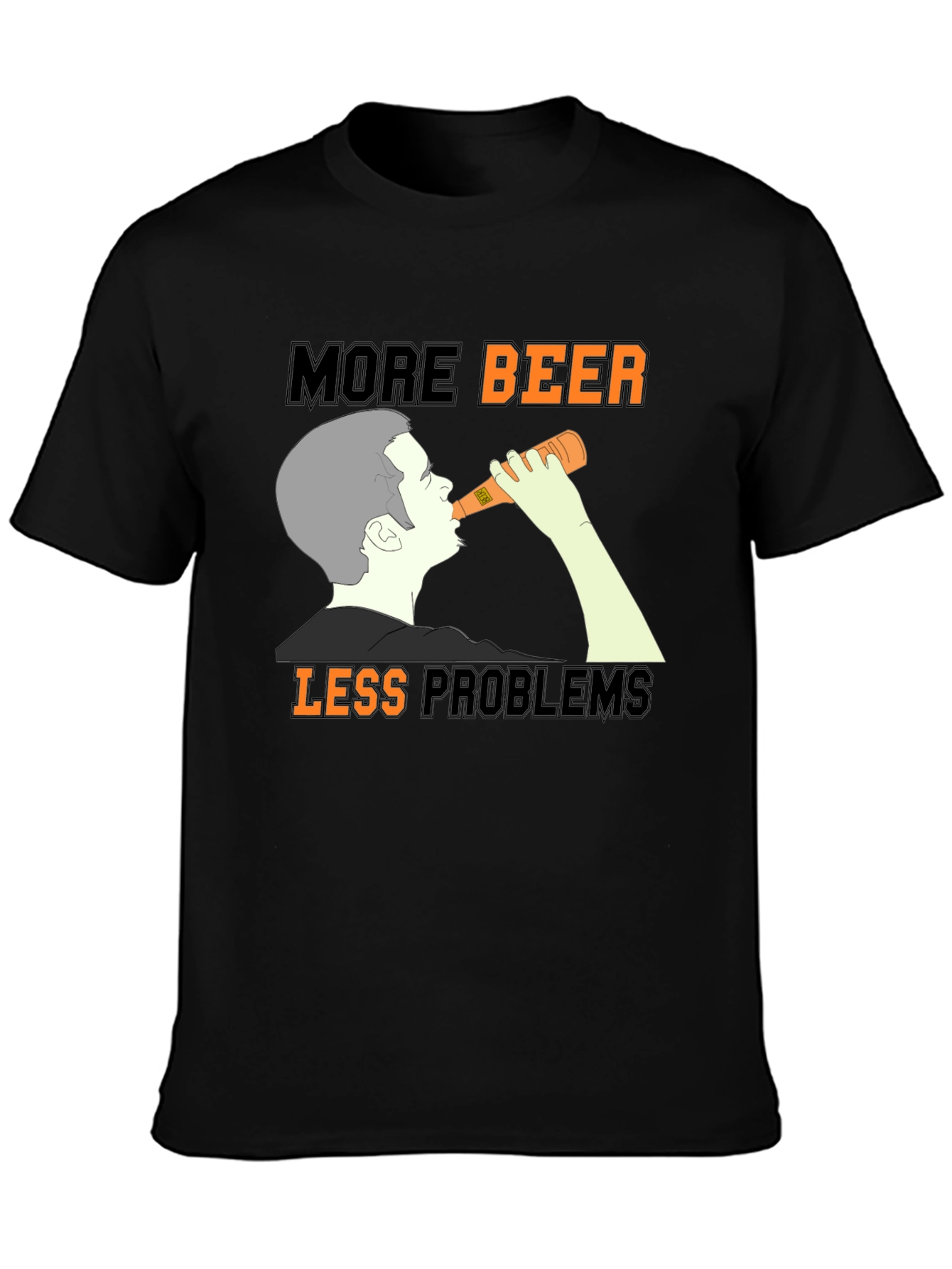 More Beer Less Problems Graphic Tee
