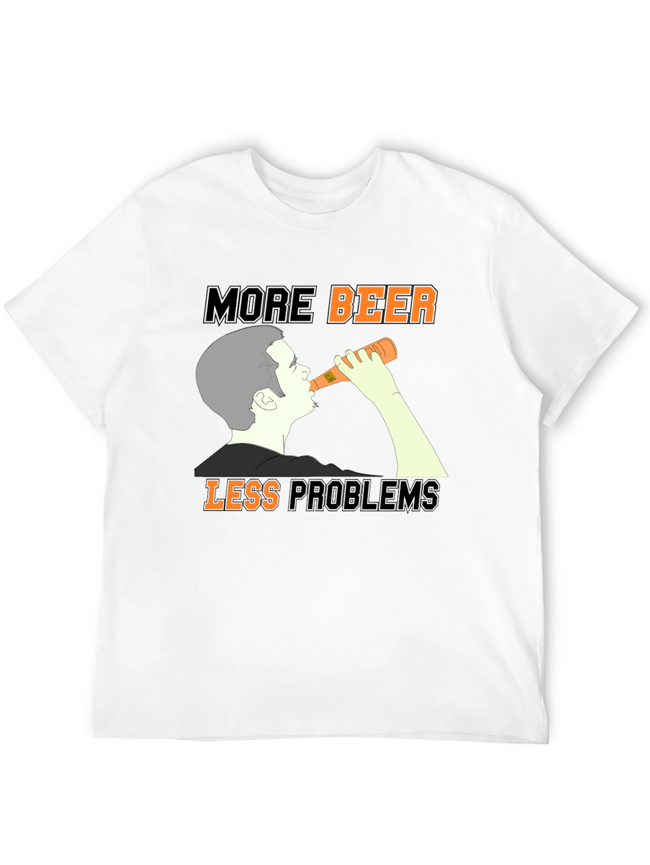 More Beer Less Problems Graphic Tee