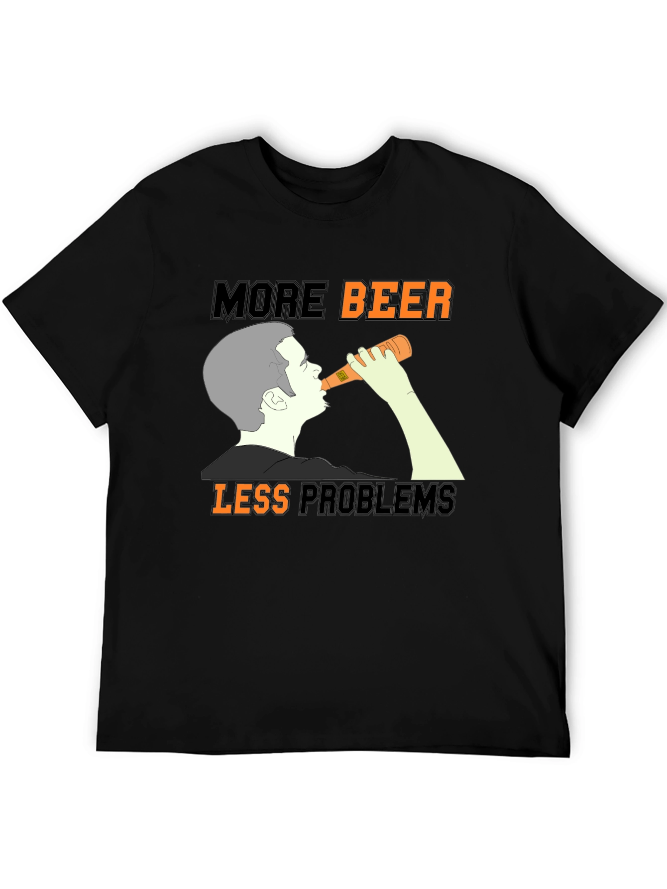 More Beer Less Problems Graphic Tee