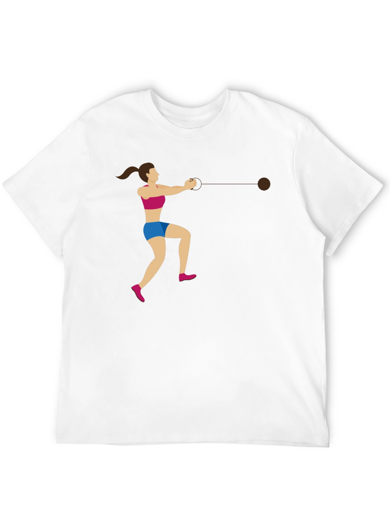 Hammer Throw Graphic Tee - Athletic Sport Shirt
