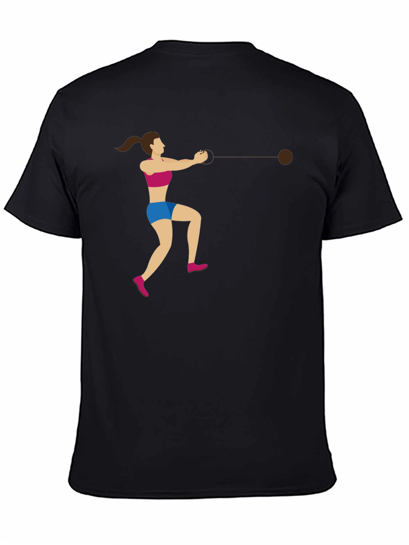 Hammer Throw Graphic Tee - Athletic Sport Shirt