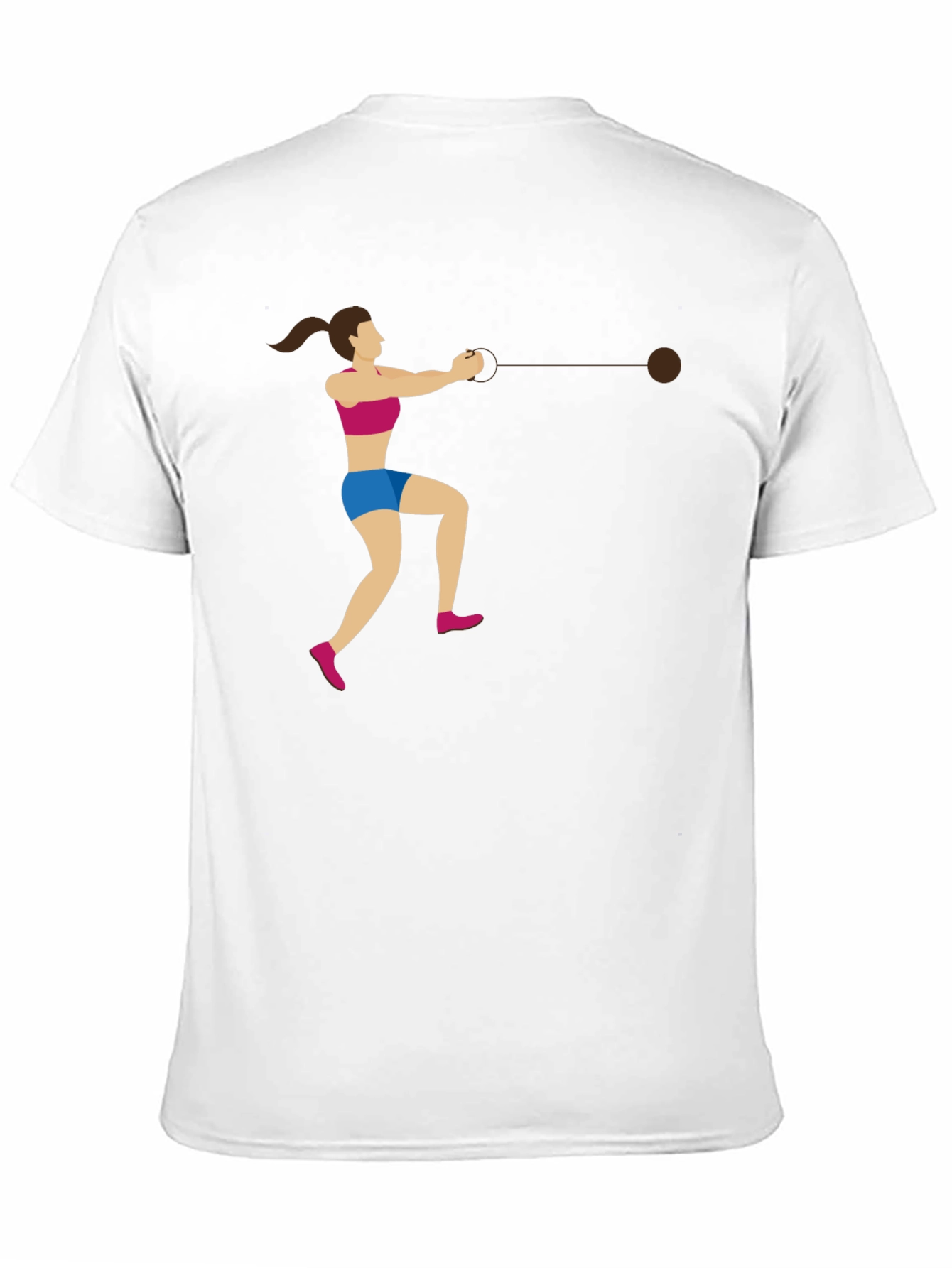 Hammer Throw Graphic Tee - Athletic Sport Shirt