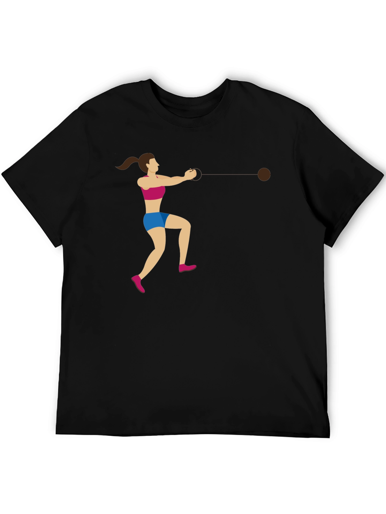 Hammer Throw Graphic Tee - Athletic Sport Shirt