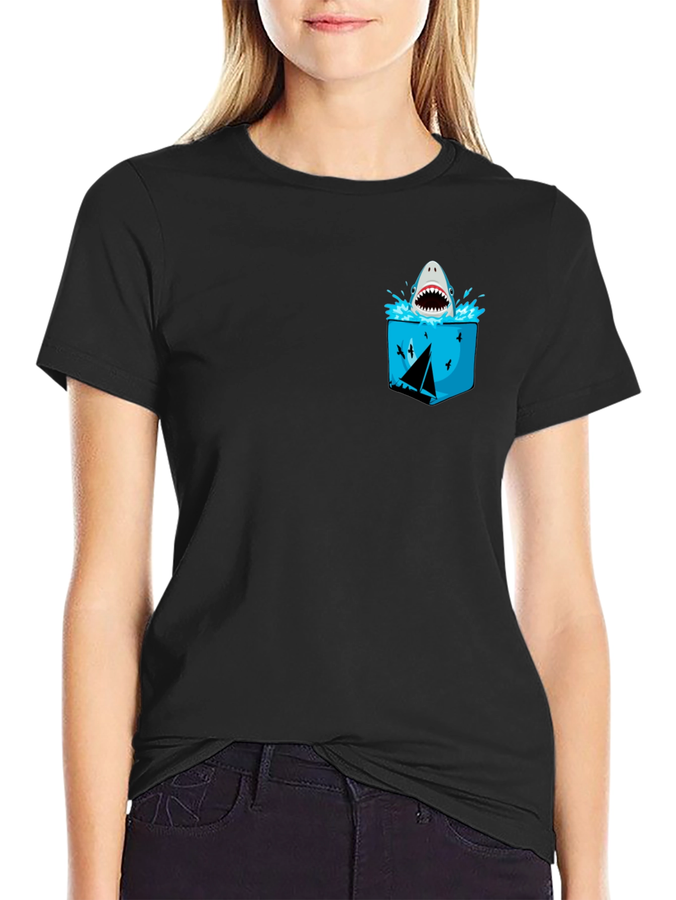 Shark Pocket Graphic Tee